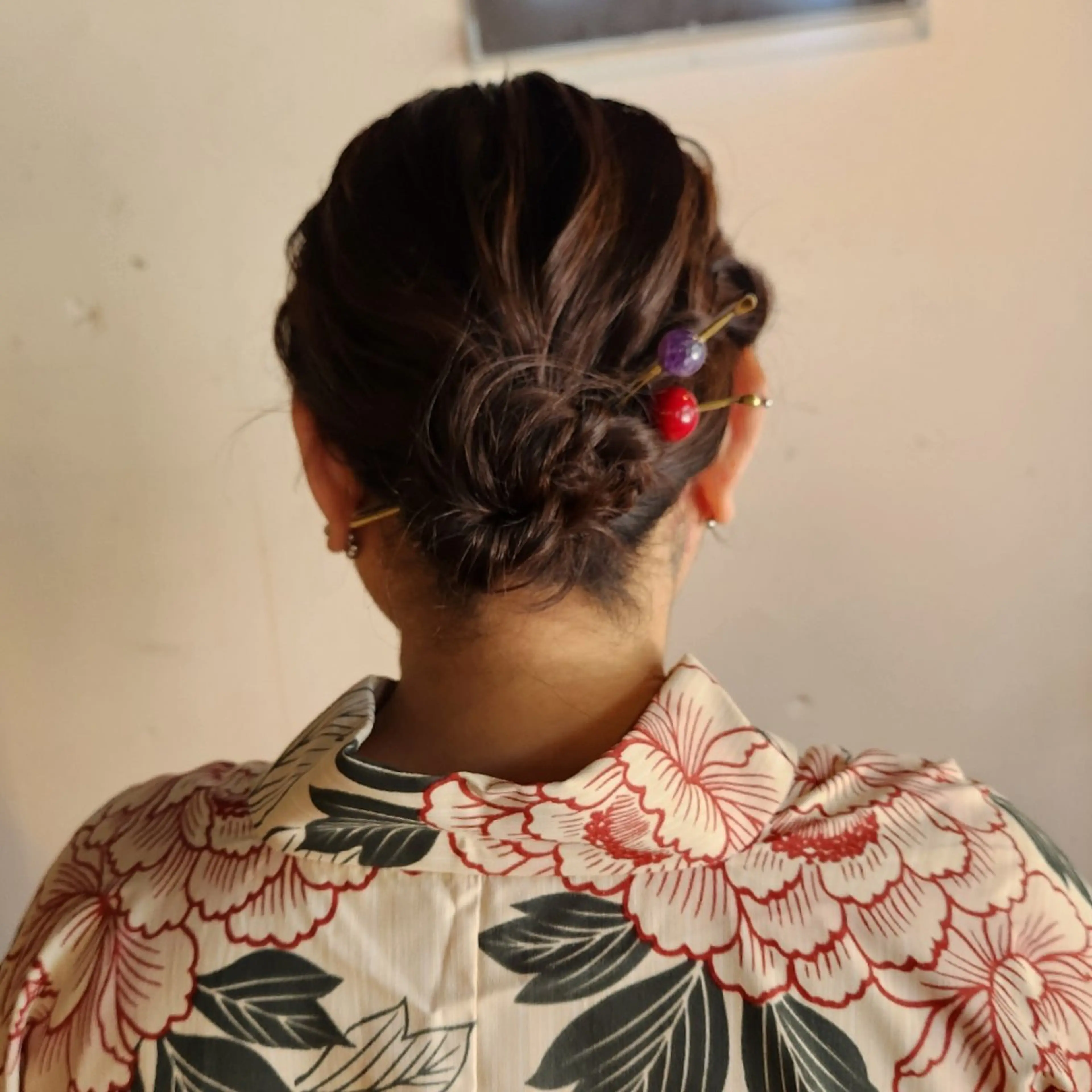 セミロング ヘアアレンジ ヘアセット ハヤシ マユ ✂ 府中美容室のヘアスタイル