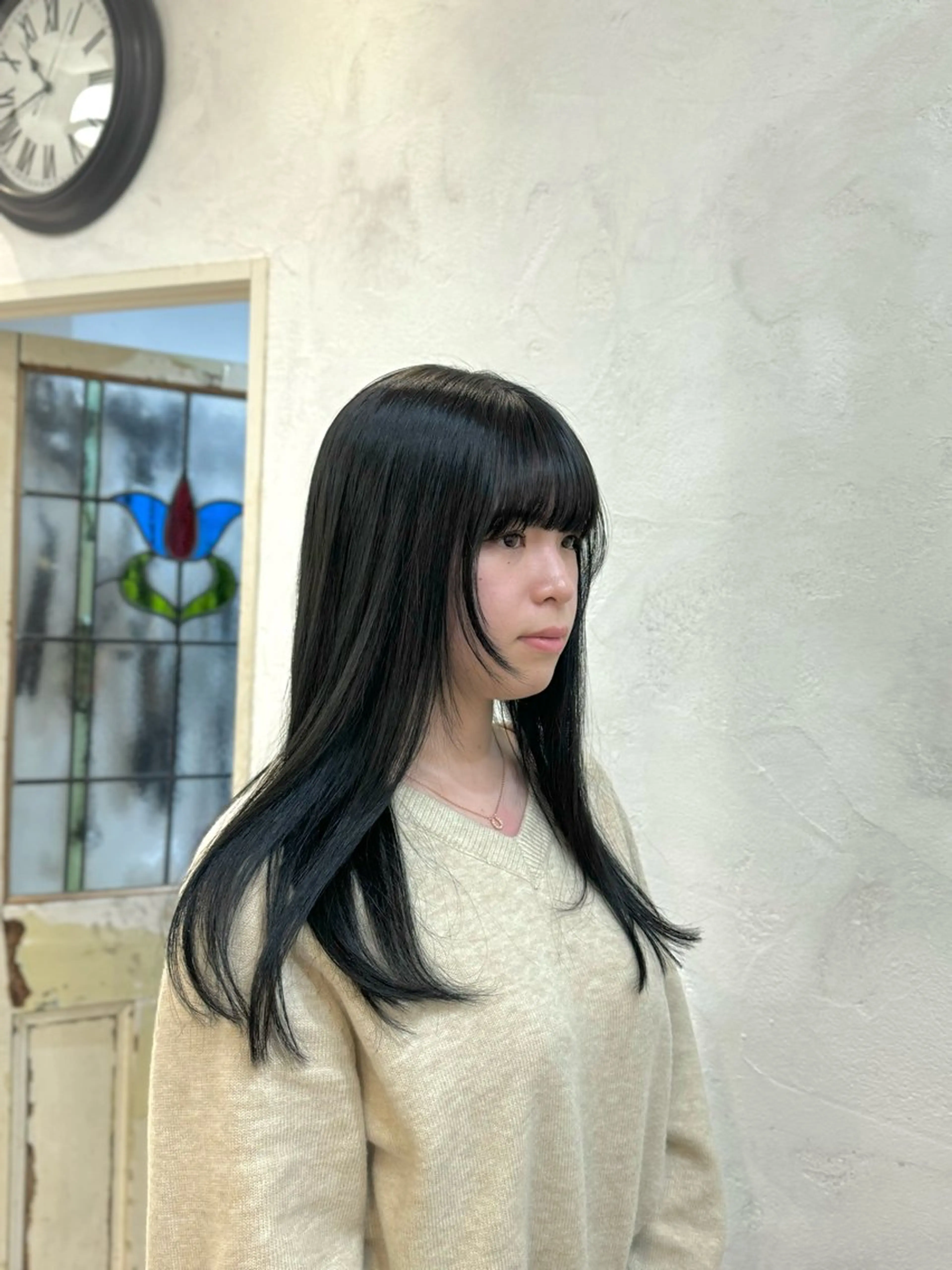 ロング カラー 平田 千莉のヘアスタイル