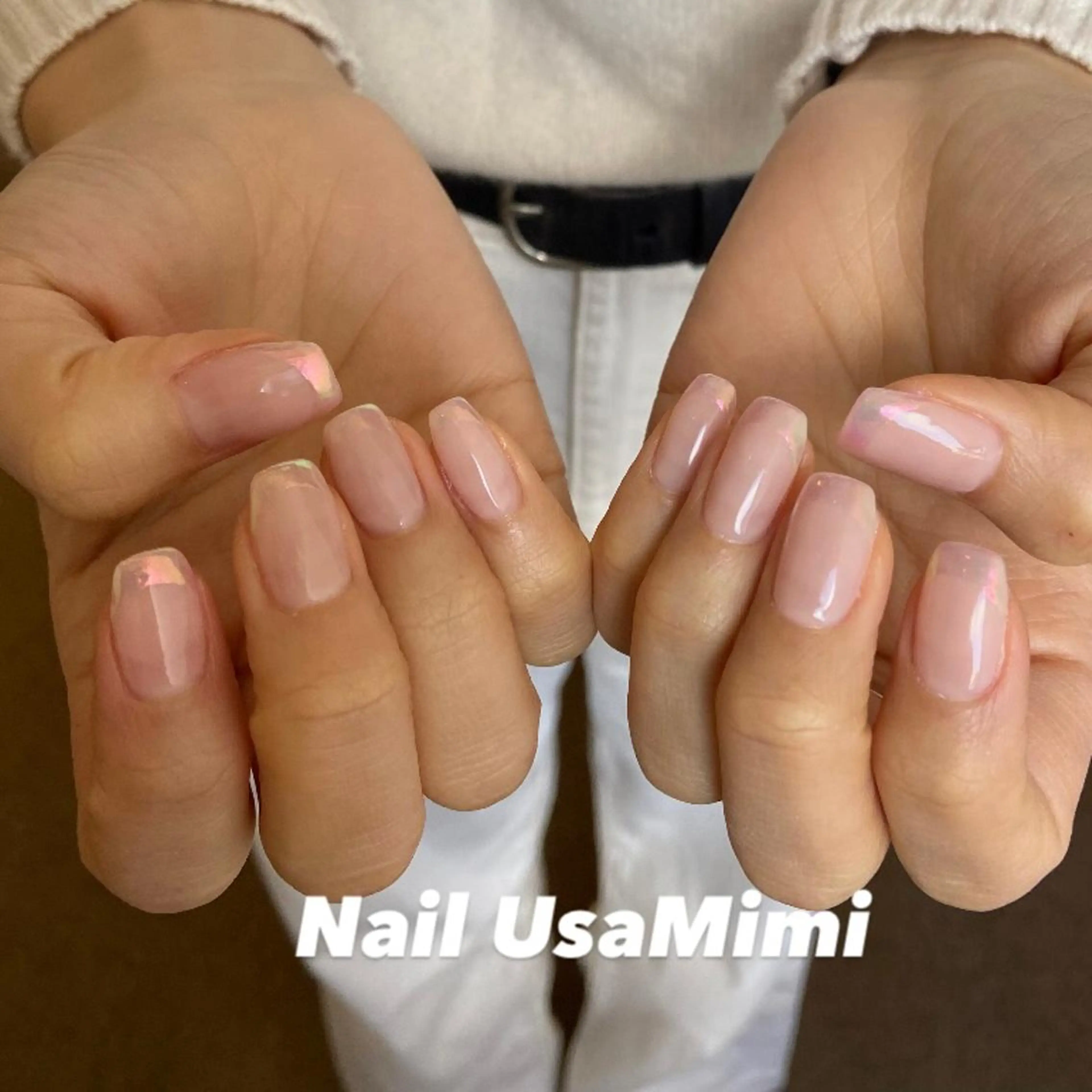 ネイル フットネイル ジェルネイル マグネットネイル 持ち込み ニュアンスネイル 本町ネイルNail UsaMimiのネイルデザイン