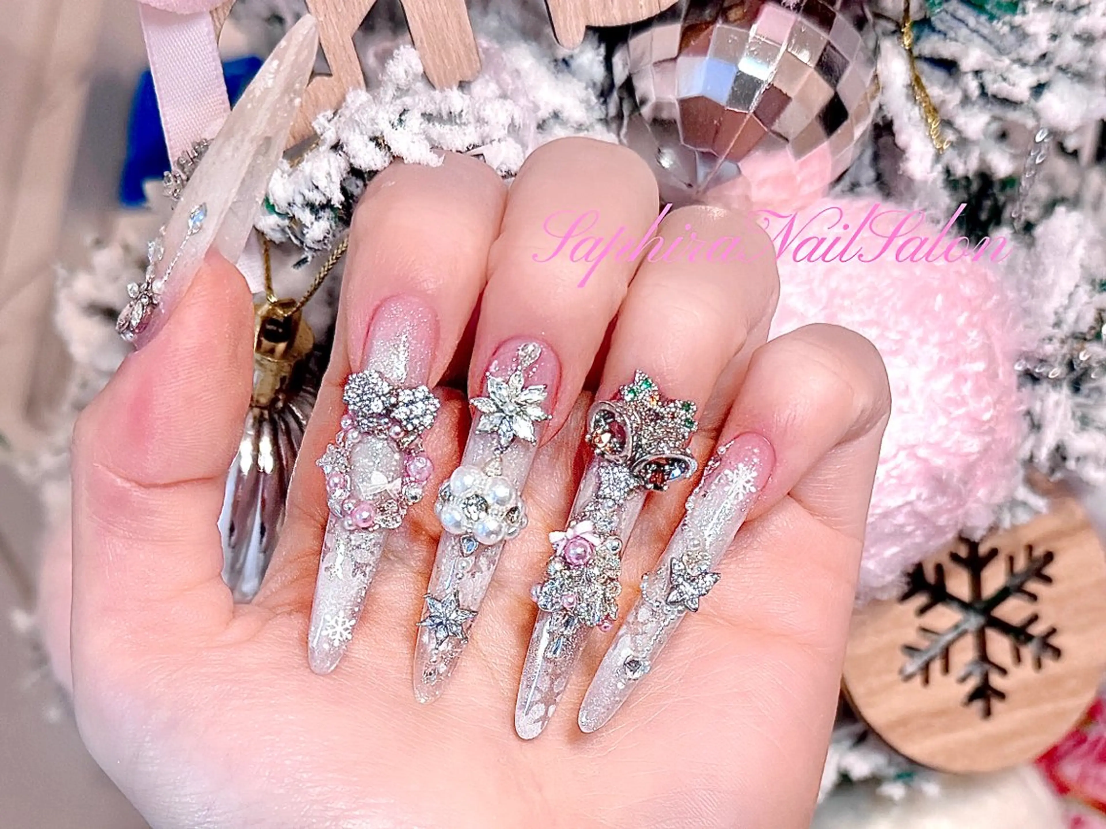 カラー ハンドネイル Saphiraネイル サロン錦糸町のネイルデザイン