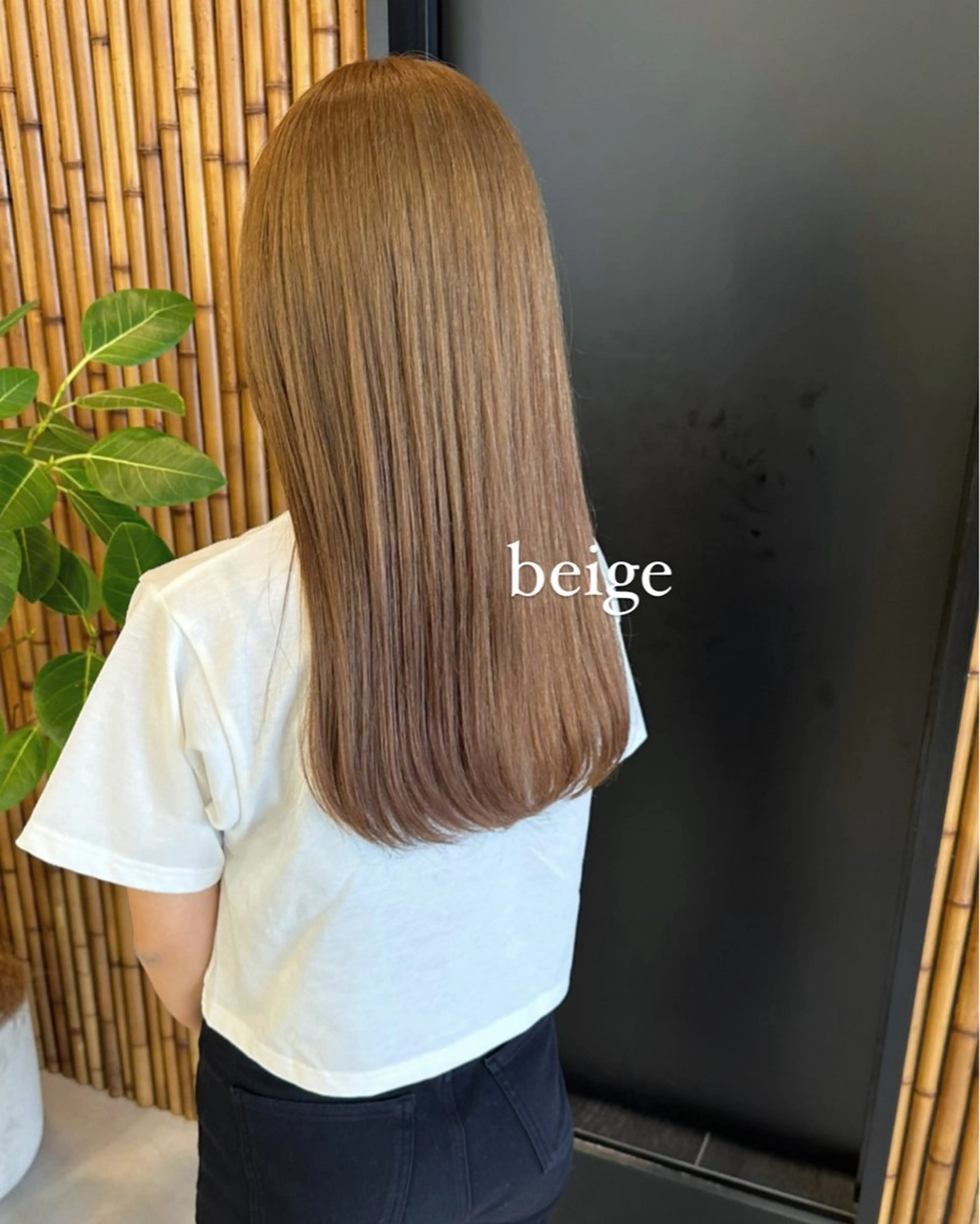 ロング カラー ベージュカラー ヘアカラー トリートメント 山下恋佳/矢場町/ ブリーチ/ショートのヘアスタイル