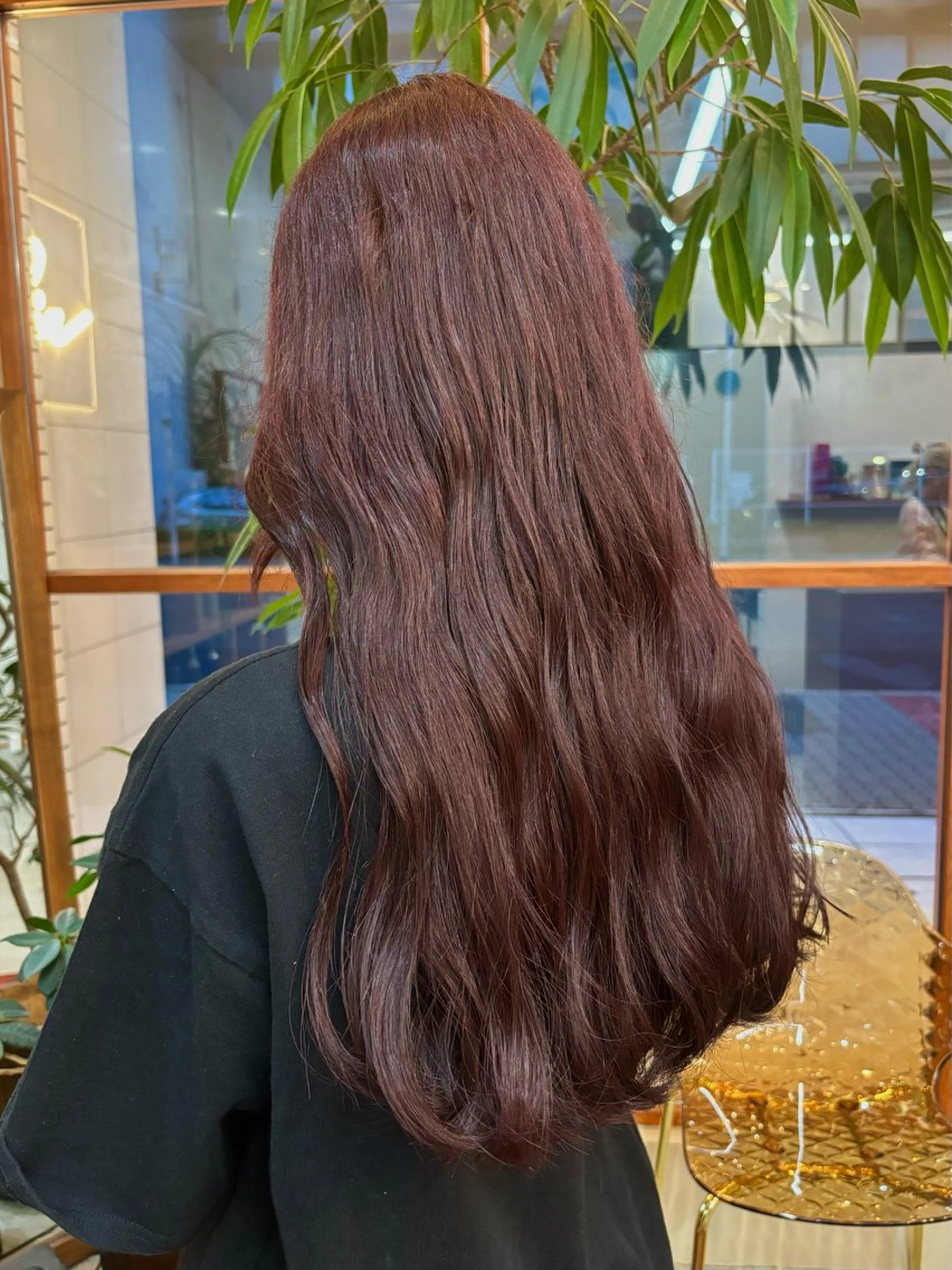 ロング カラー ブラウンカラー レッドカラー アキホ /カット✁カラーのヘアスタイル