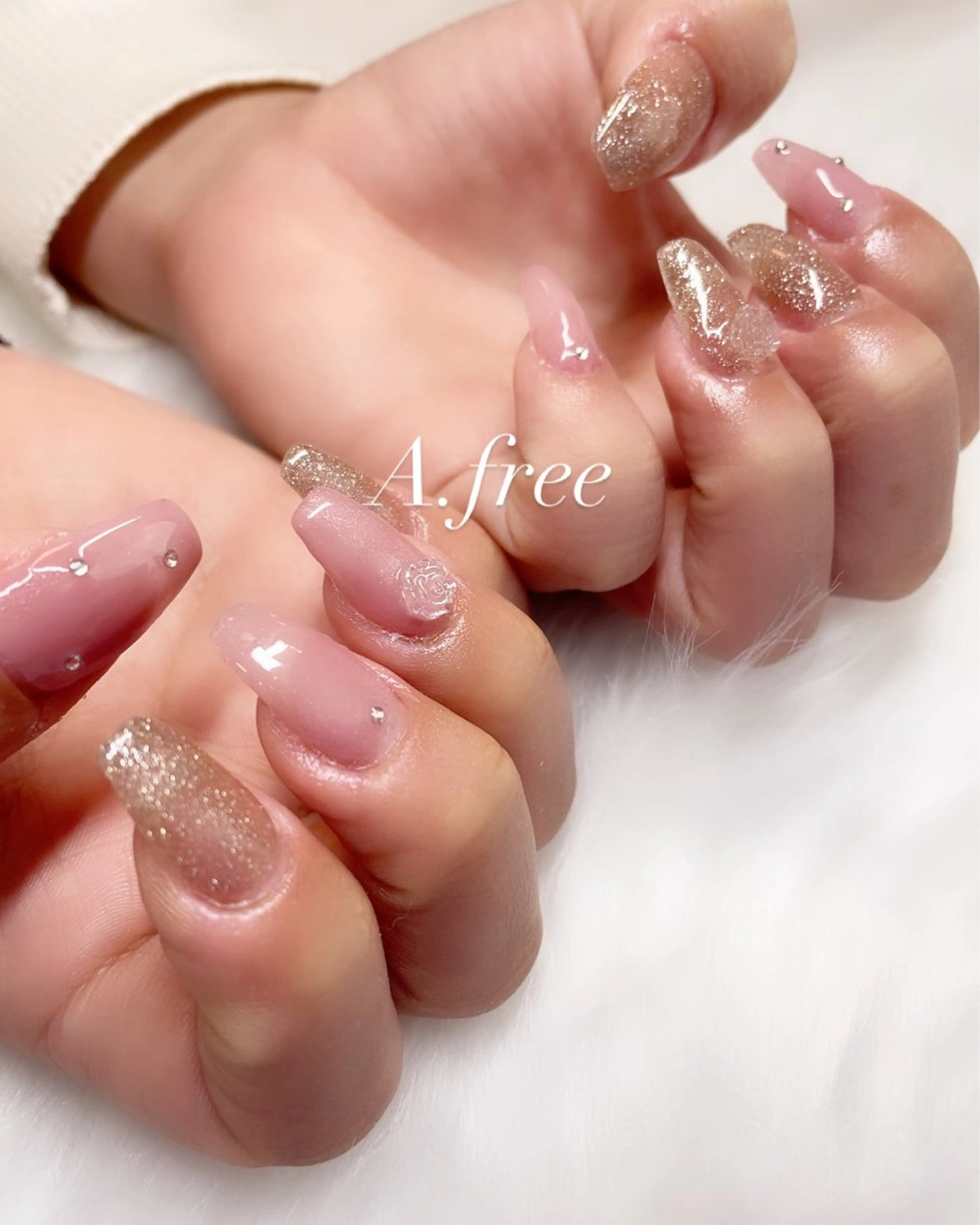 ネイル A.free✧*｡ アレルギー対応✧*｡のネイルデザイン