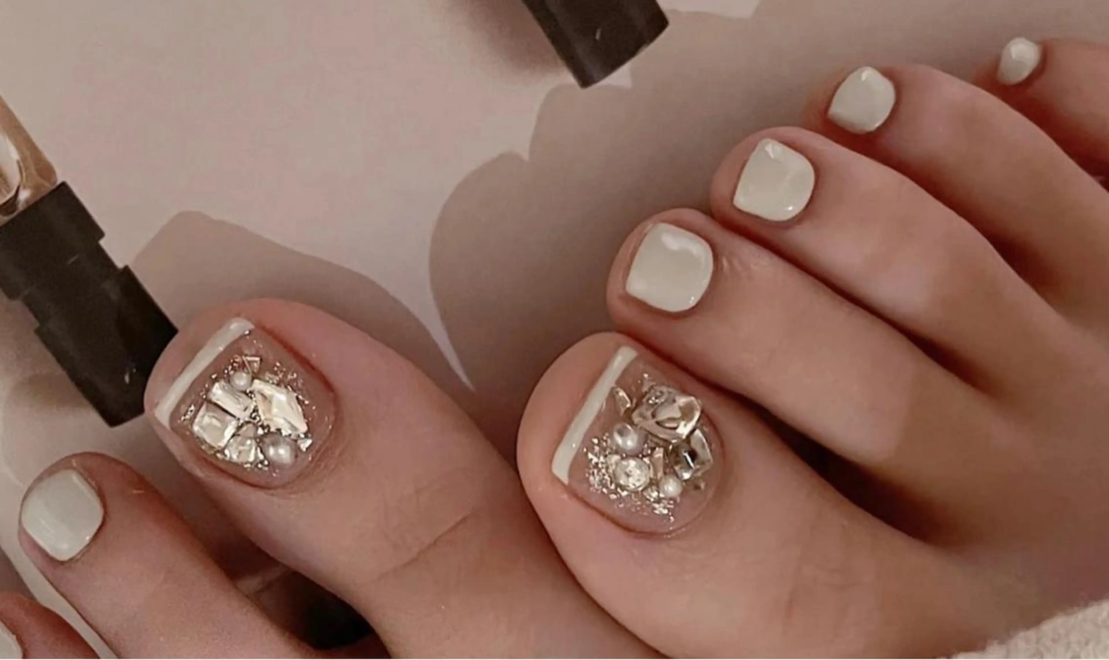 🎀「フット」シンプルアート2本、(持ち込みok)2色まで。の写真