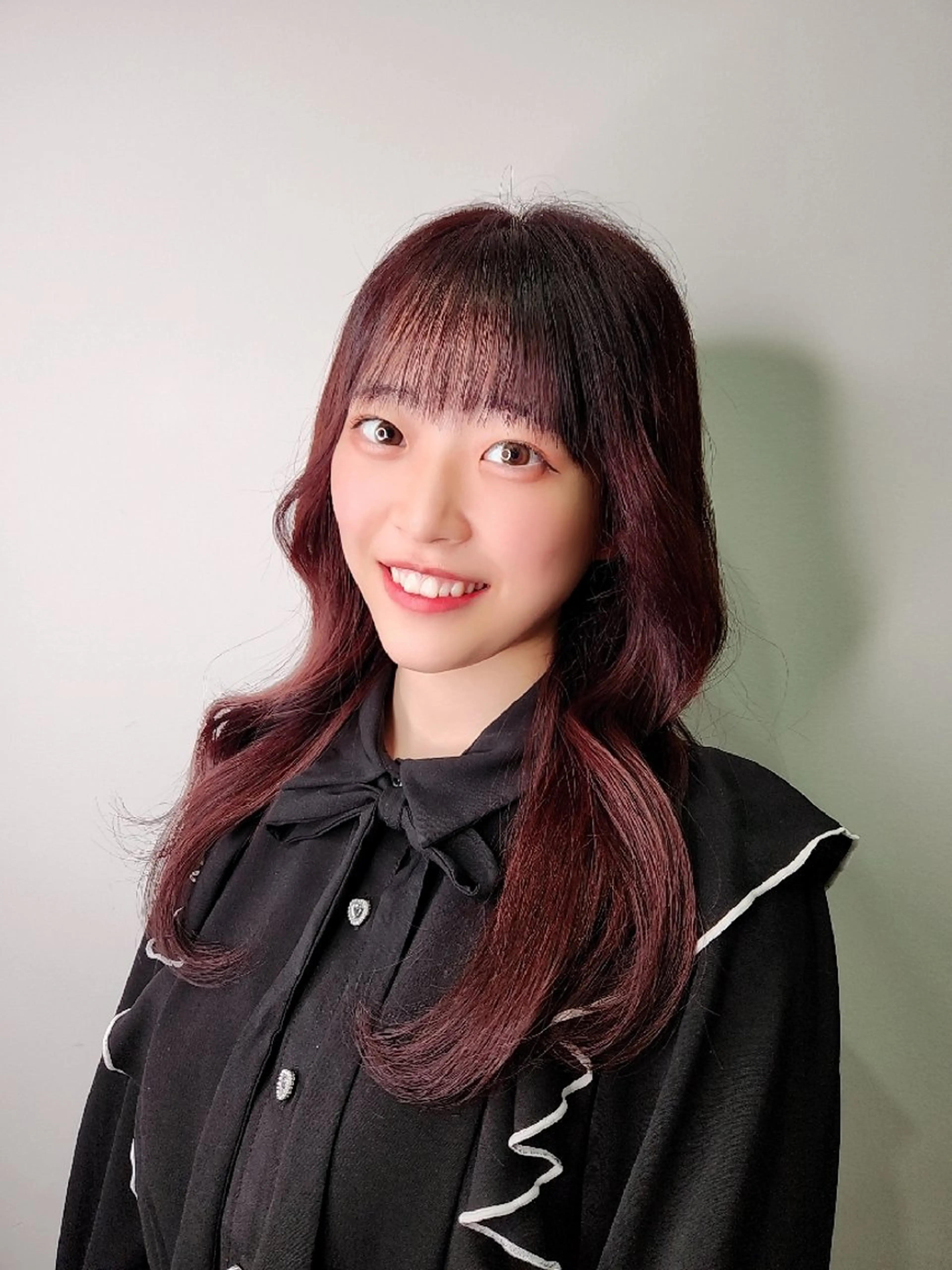 セミロング カラー Nanako。/韓国 ハッシュカットのヘアスタイル