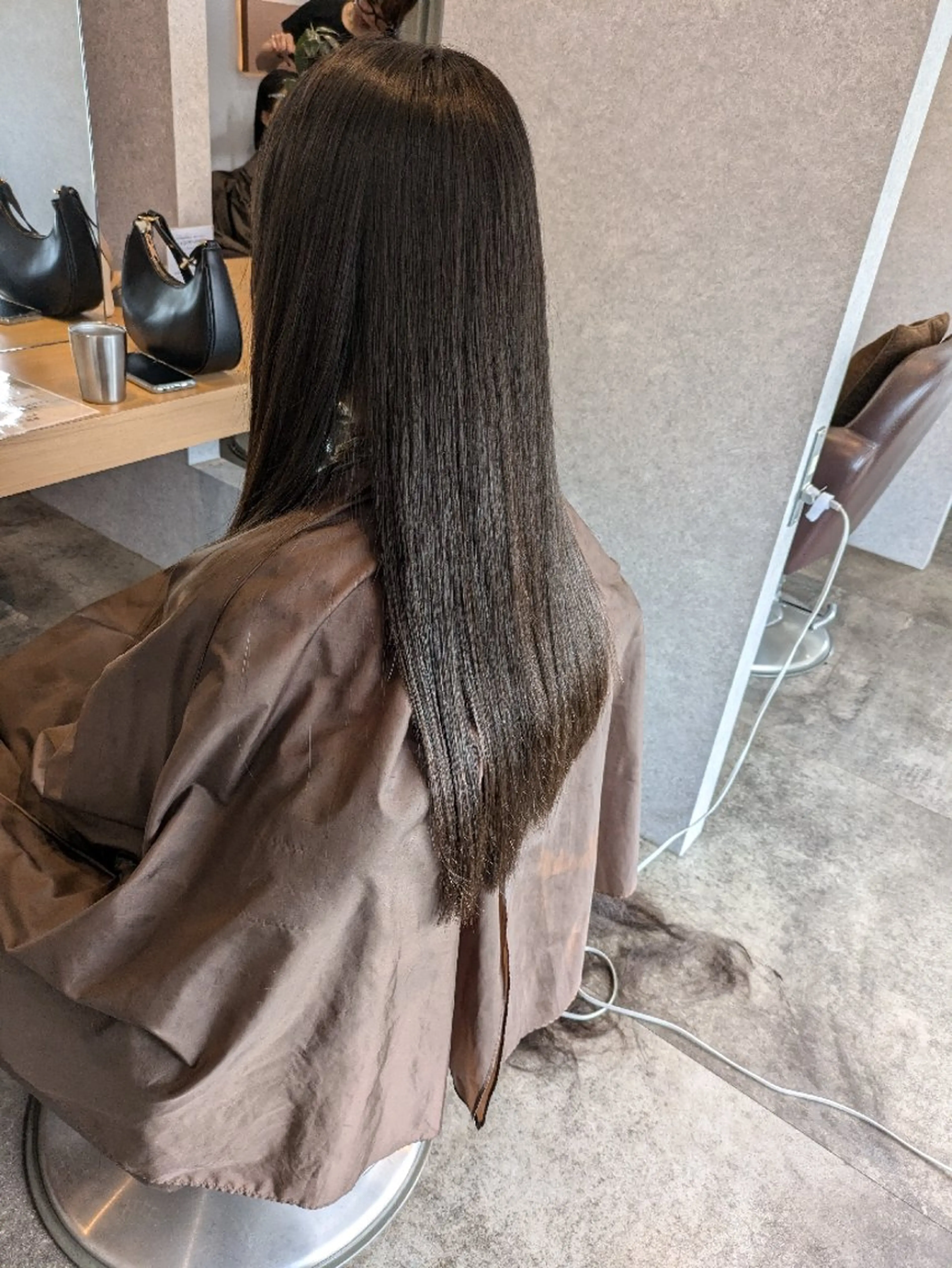 ロング カット 縮毛矯正 トリートメント 山田 愛/川中島/縮毛矯正のヘアスタイル