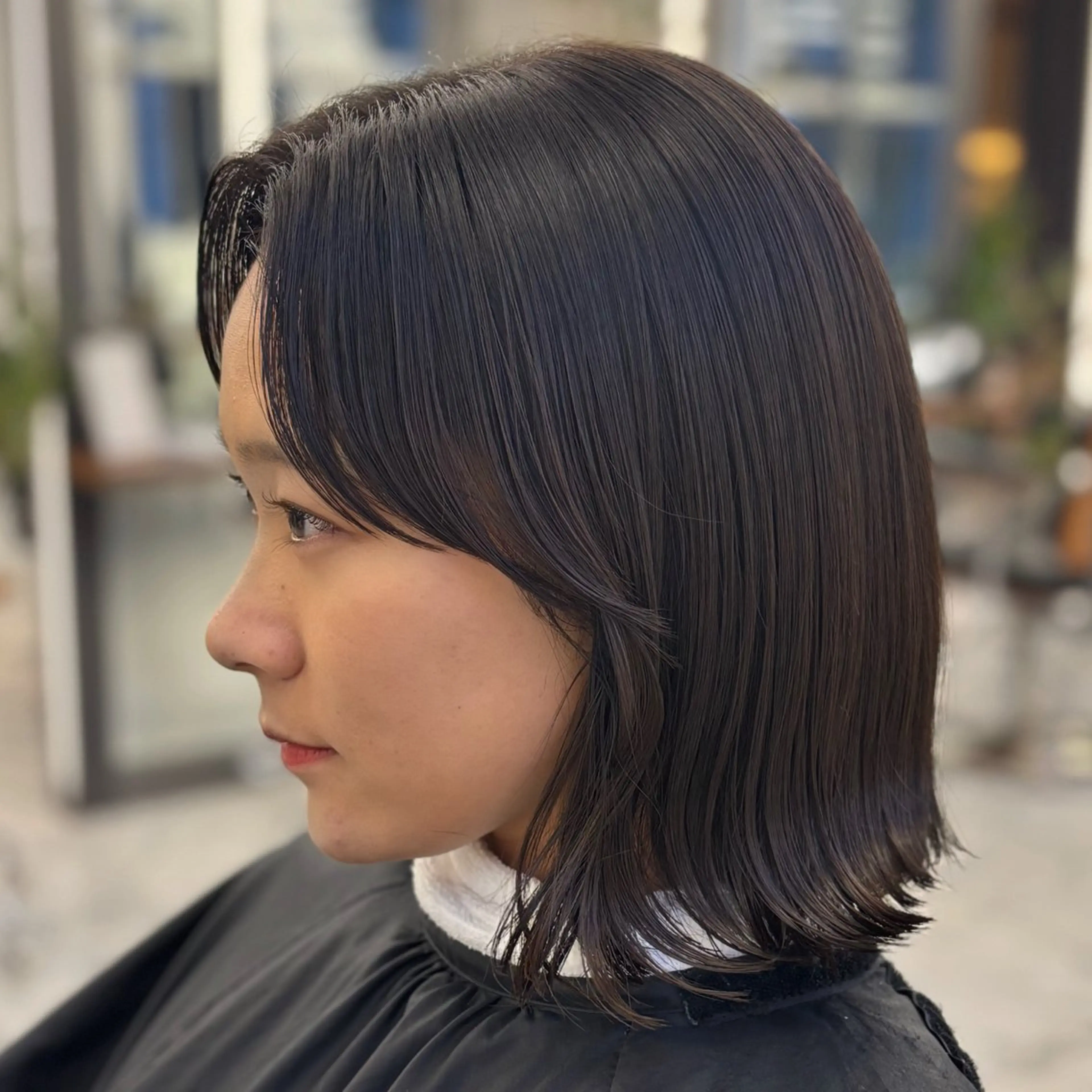 ショート カラー グレージュ 小顔カット ヘアカラー レイヤー🎶似合わせ パーマ🎀ナナコのヘアスタイル