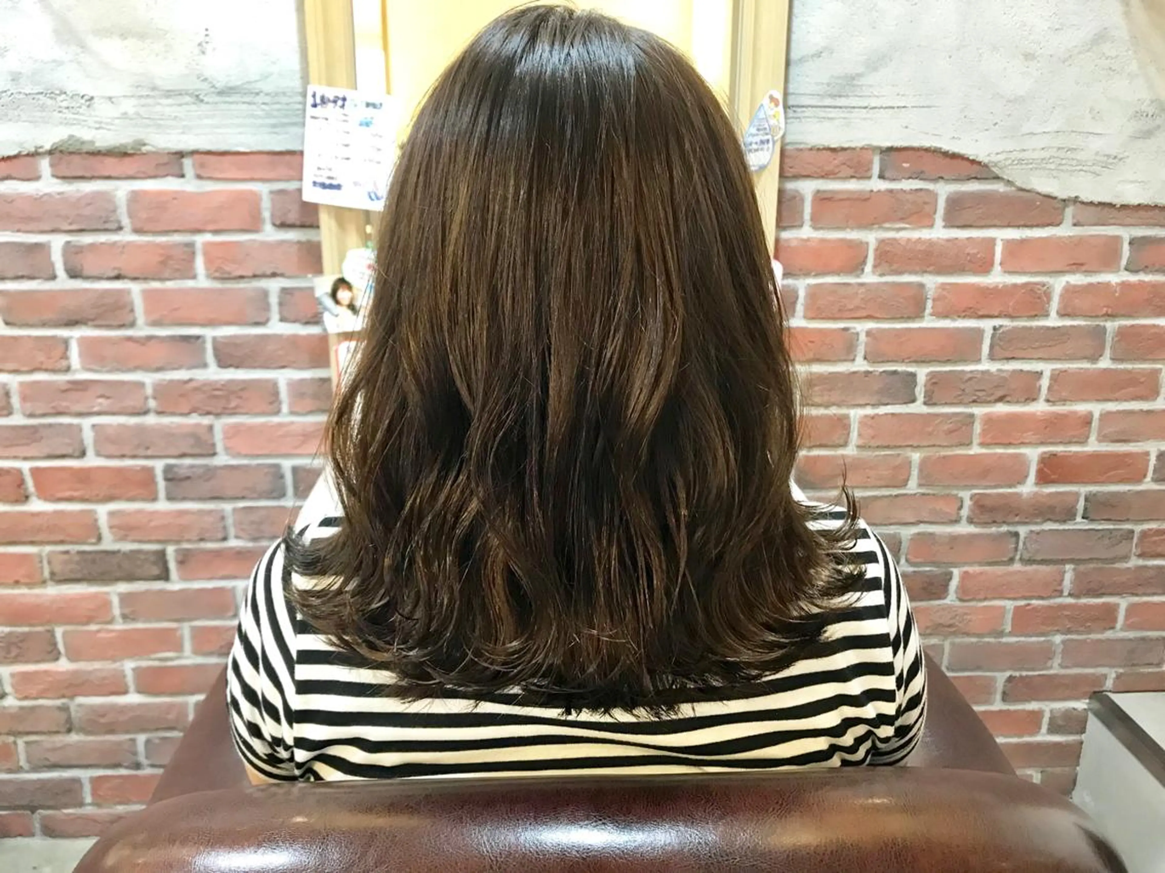 セミロング カラー アッシュ カット ヘアカラー レイヤーカット/ 根本瑠実のヘアスタイル