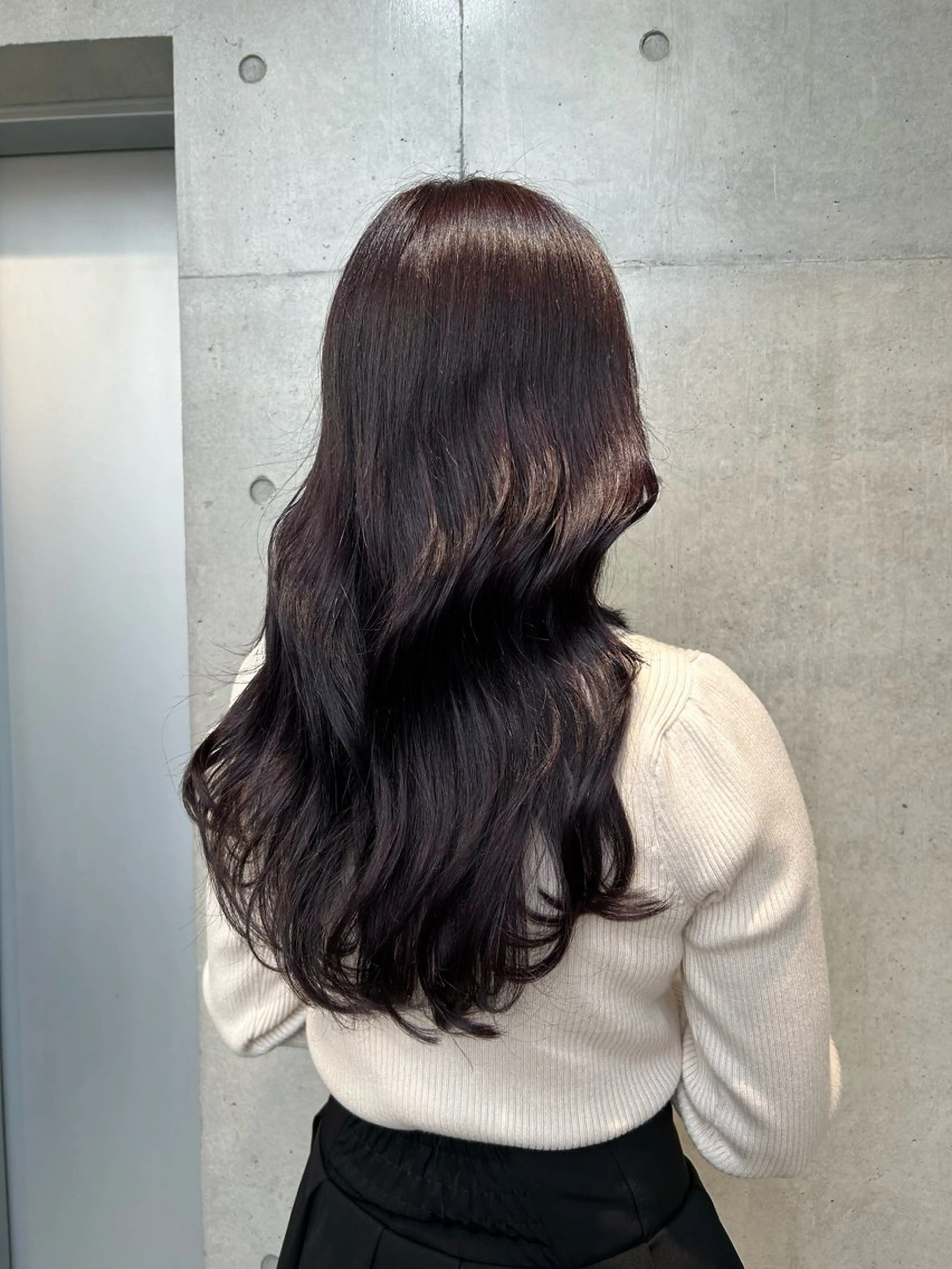 ロング カラー ヘアアレンジ ヘアカラー トリートメント ボブ艶モテカラー🫧 カリンのヘアスタイル