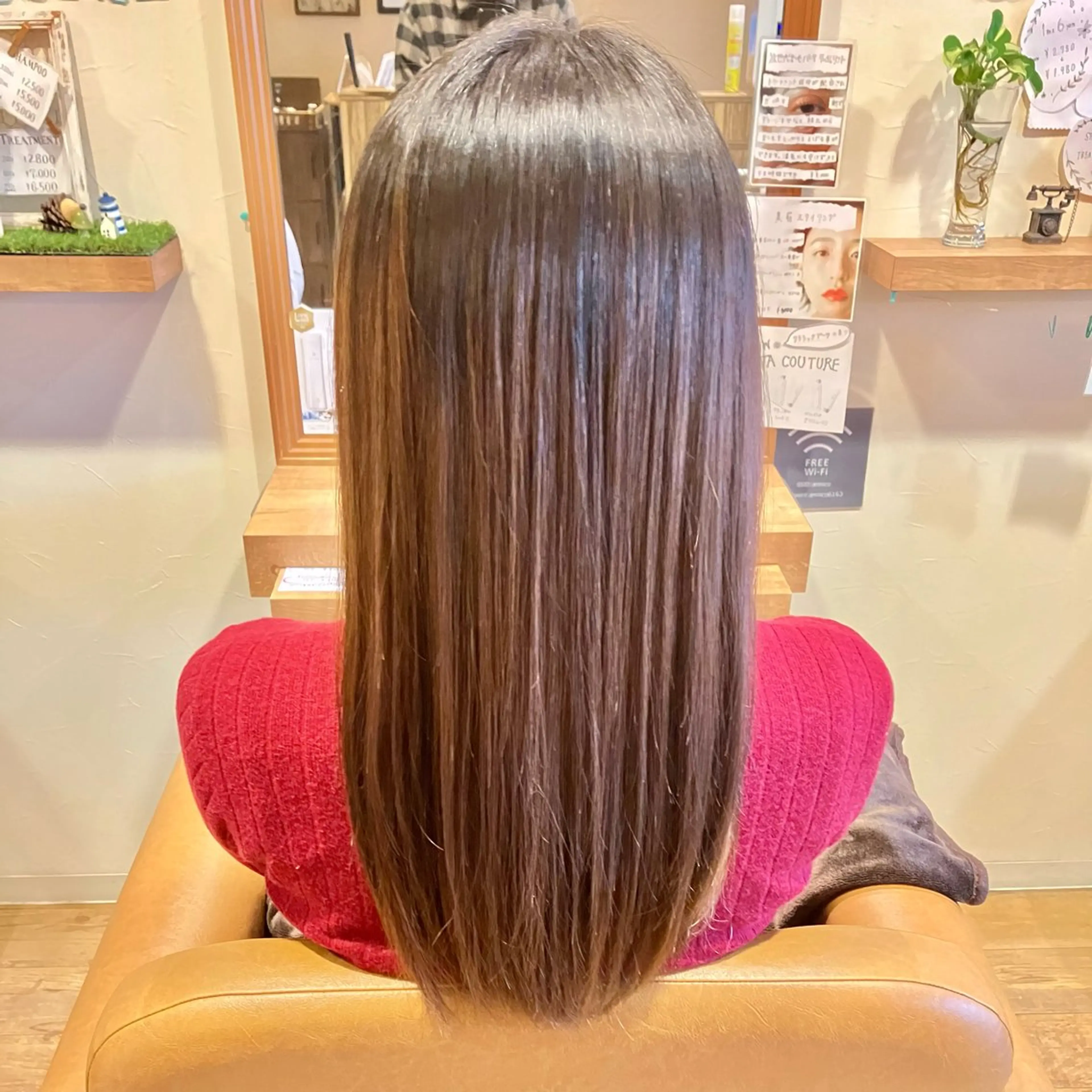 ロング 髪質改善 縮毛矯正 トリートメント 縮毛矯正 トリートメント hair make an nico(ヘアーメイクアンニコ)所属・森田 研司のヘアスタイル