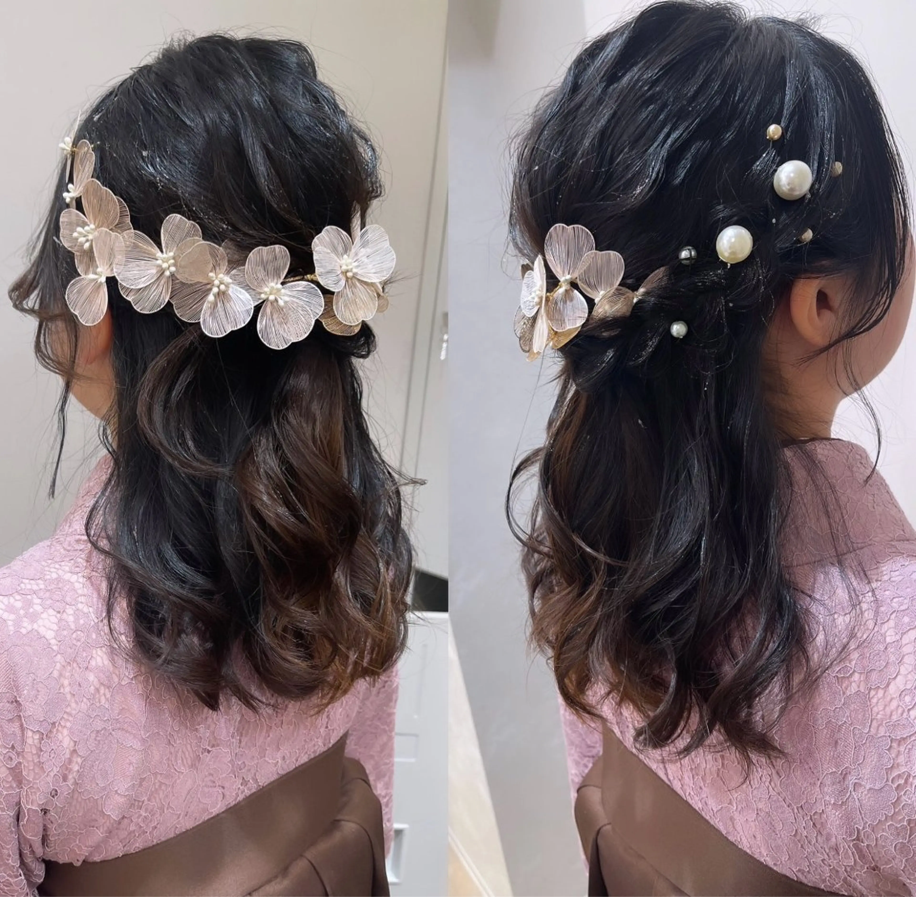 セミロング 鈴村緋女／ヘアセット ／耳ツボジュエリーのヘアスタイル