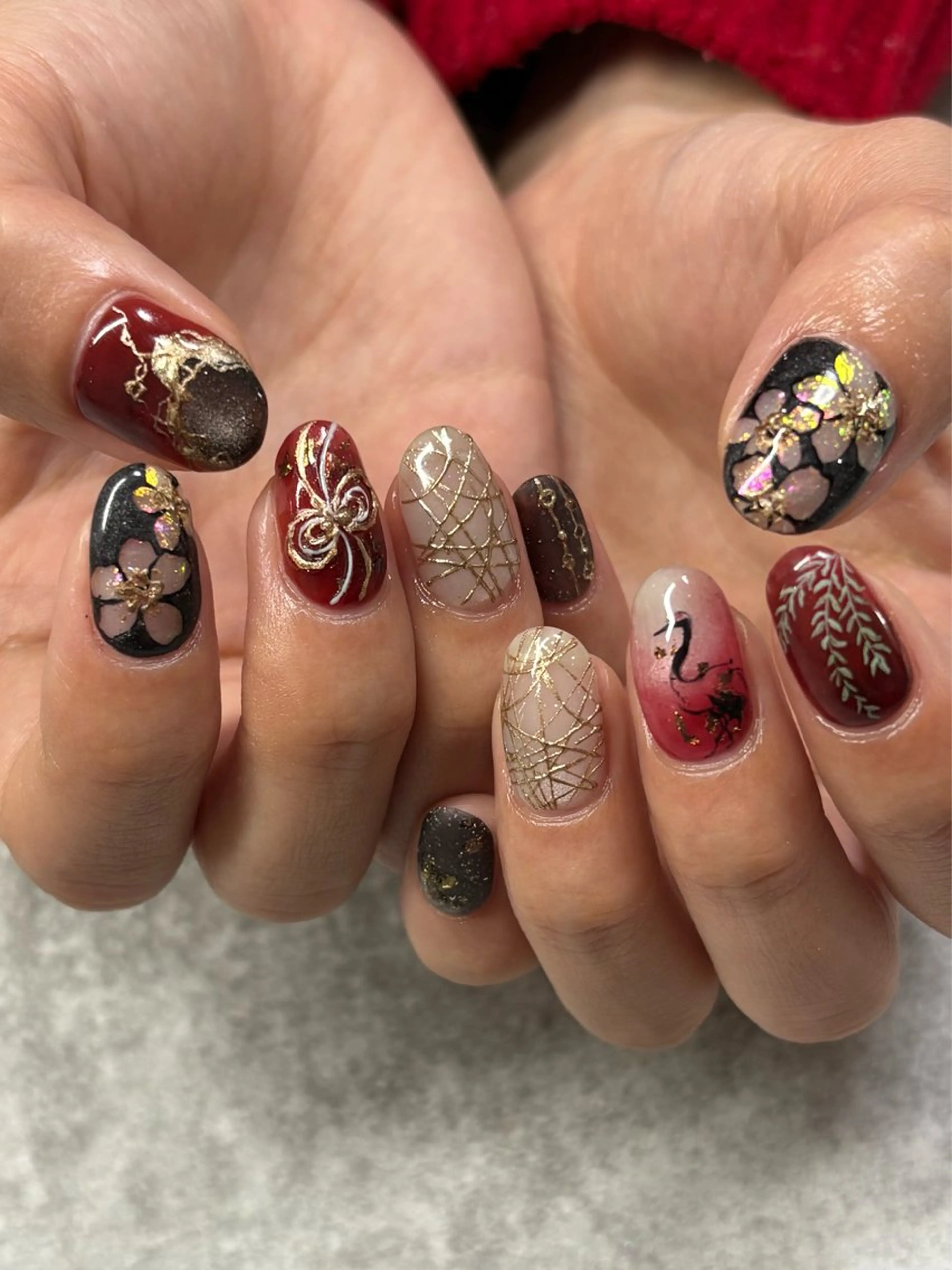 ネイル 卒業式 ハンドネイル FIORITURA Maikoのネイルデザイン