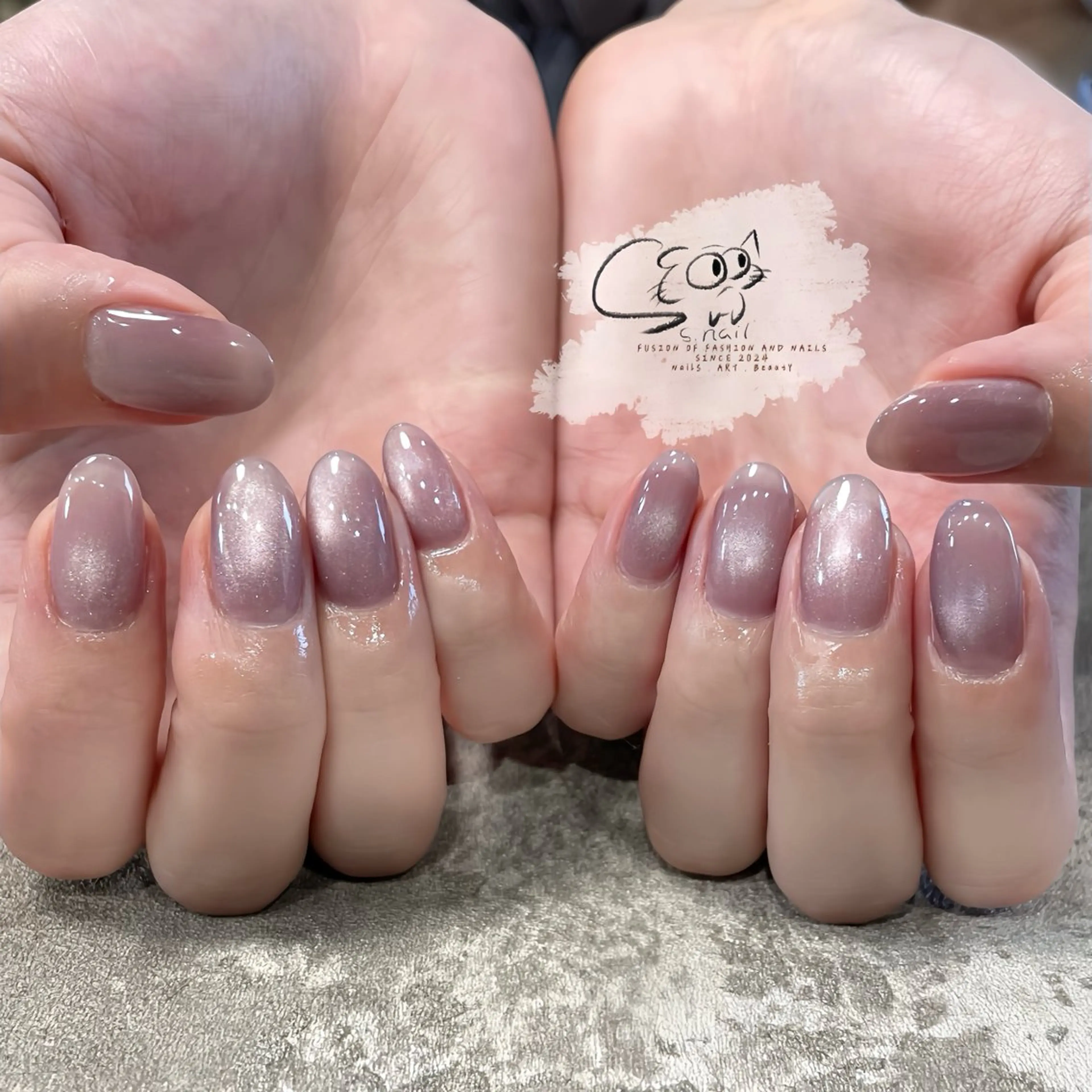 ネイル チークネイル フレンチネイル グラデーション マグネットネイル ワンカラーネイル S.nail _のネイルデザイン