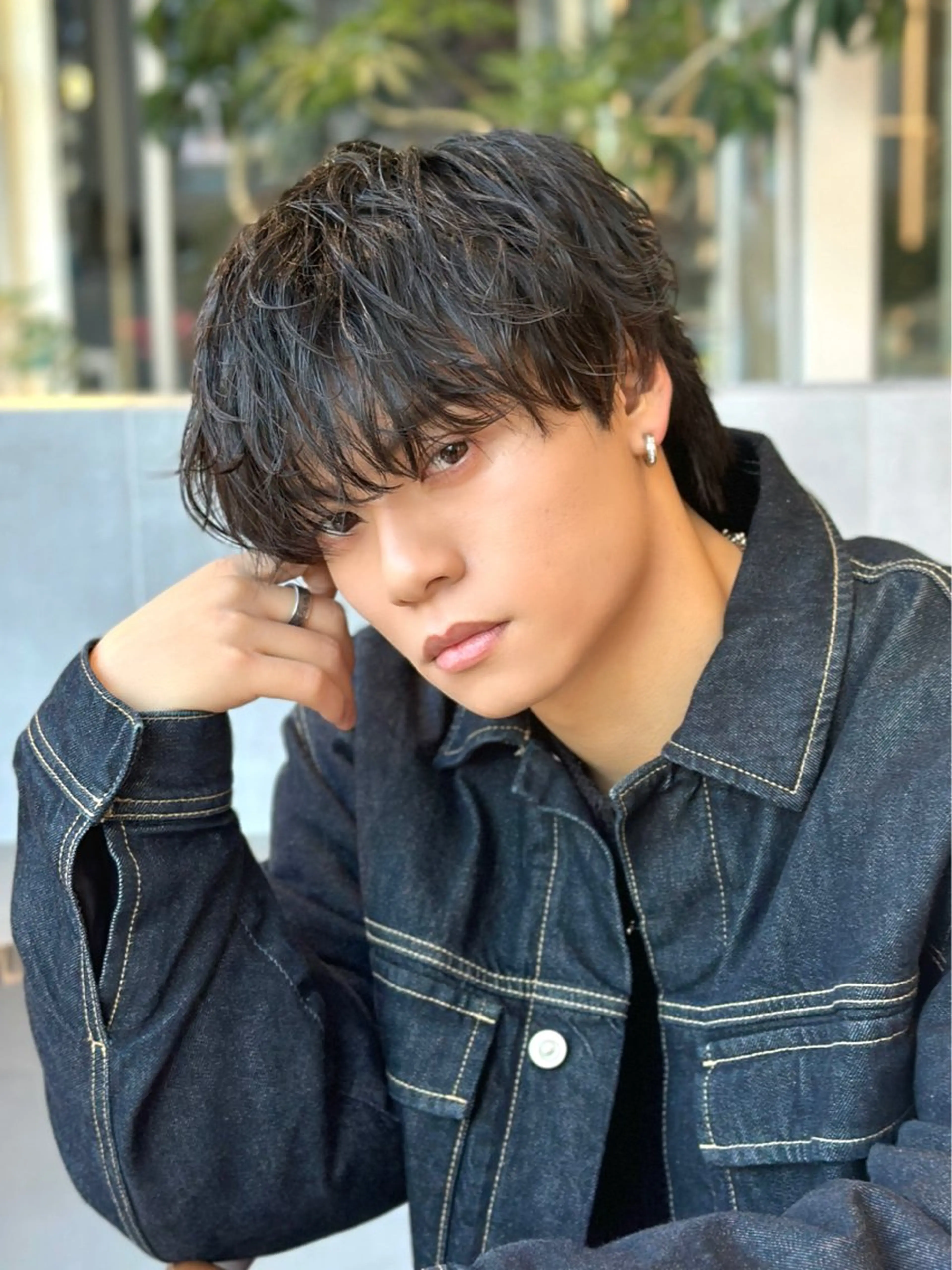 メンズ マッシュ 富所 航琉のヘアスタイル