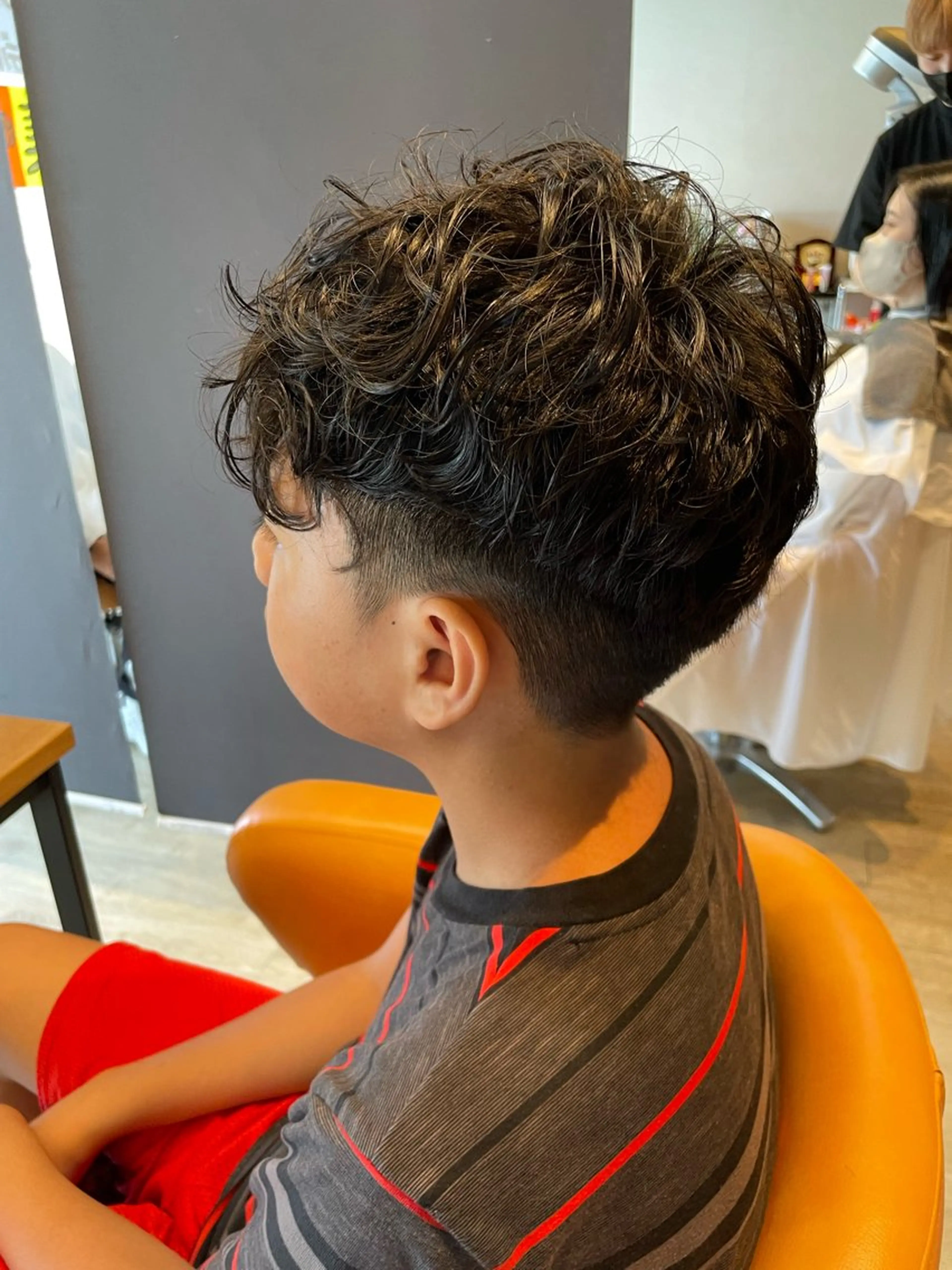 パーマ メンズ カット パーマ 髪質改善/ブリーチ 田代 龍我のヘアスタイル