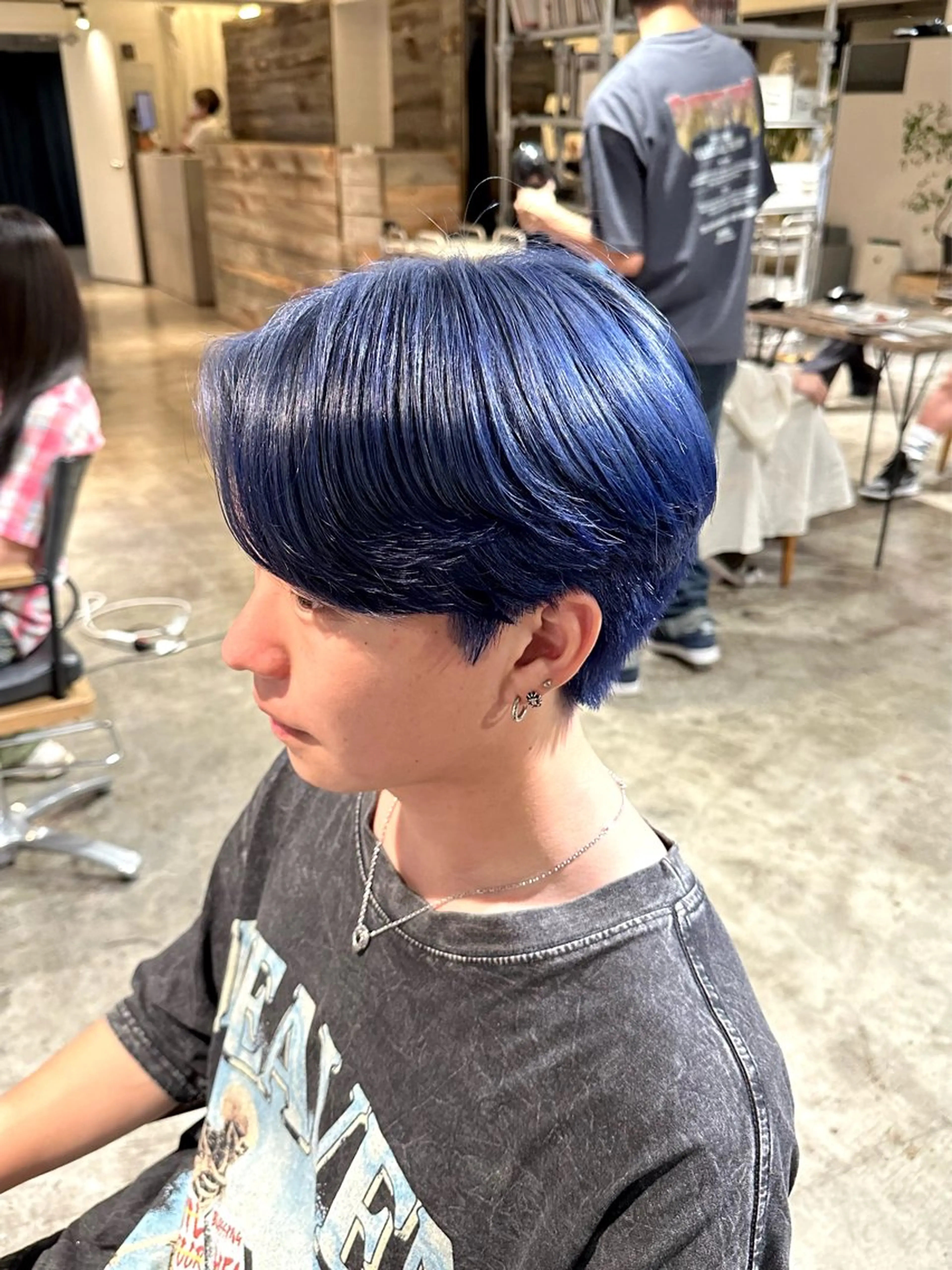 カラー メンズ メンズブリーチ センターパート メンズハイトーン メンズパーマ ブリーチ カット ヘアカラー トリートメント 骨格補正施術/メンズ 専門美容師/YUYAのヘアスタイル