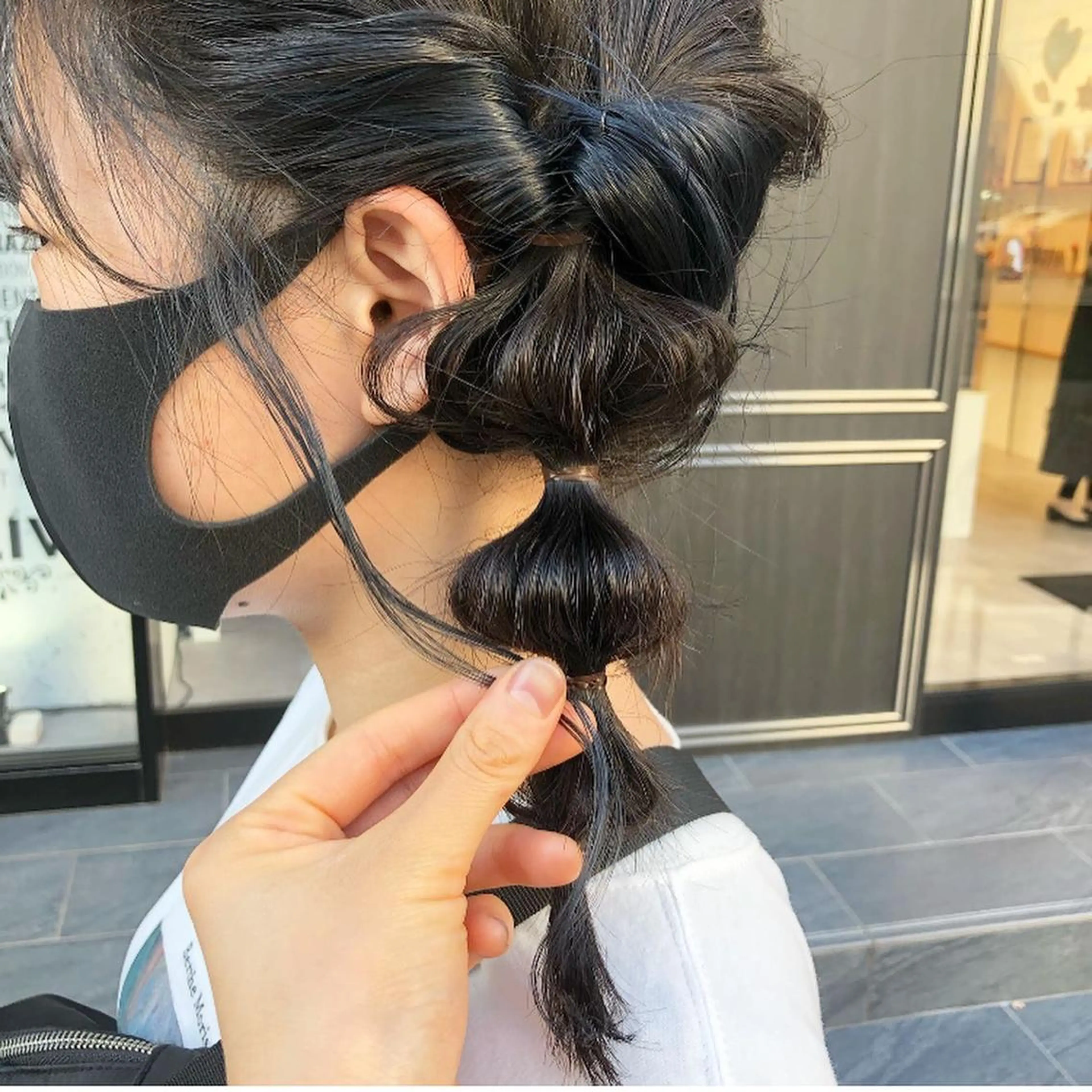 【前髪カット＋簡単ヘアアレンジ⠀】の写真
