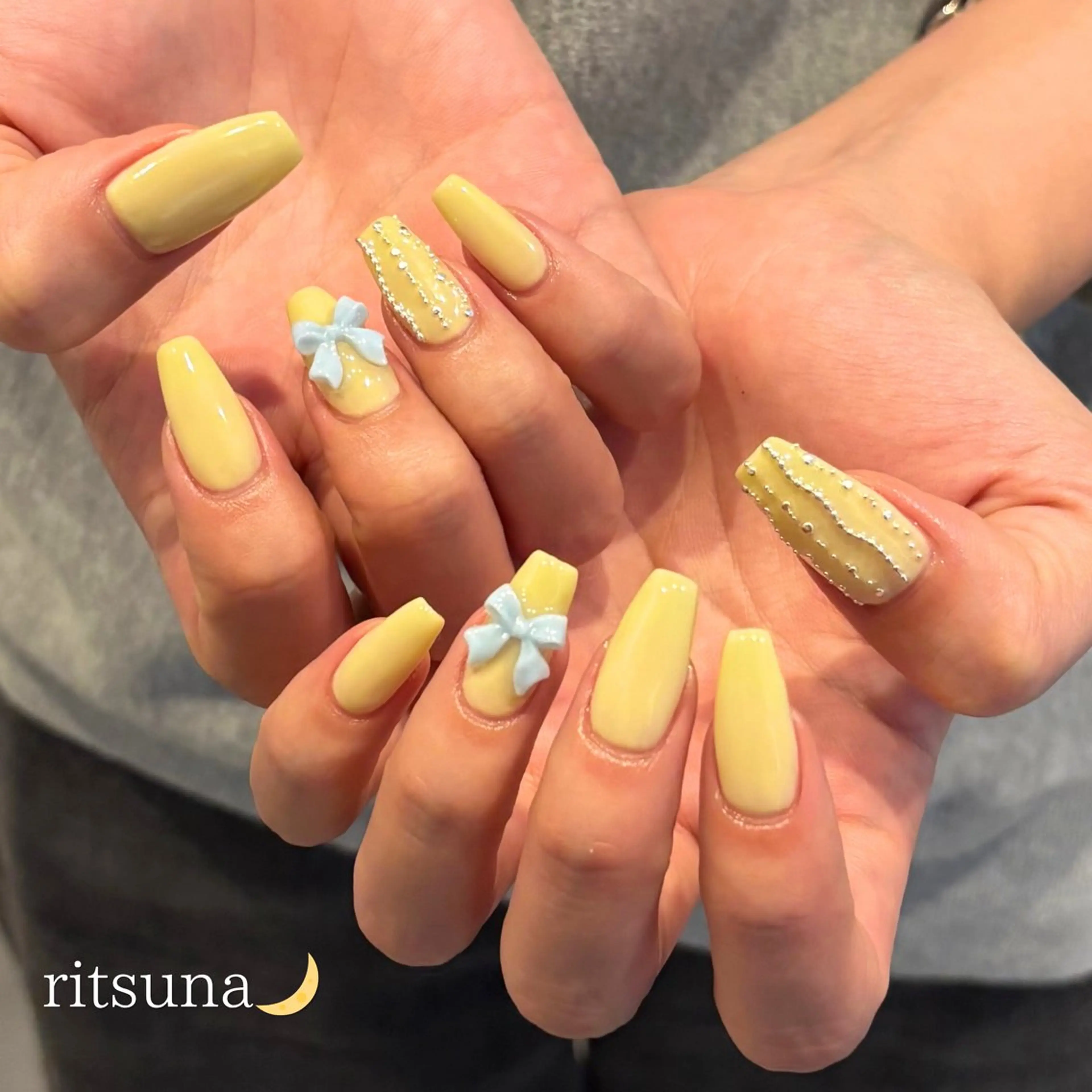 ネイル ハンドネイル ritsuna🌙 nail 堺筋本町のネイルデザイン