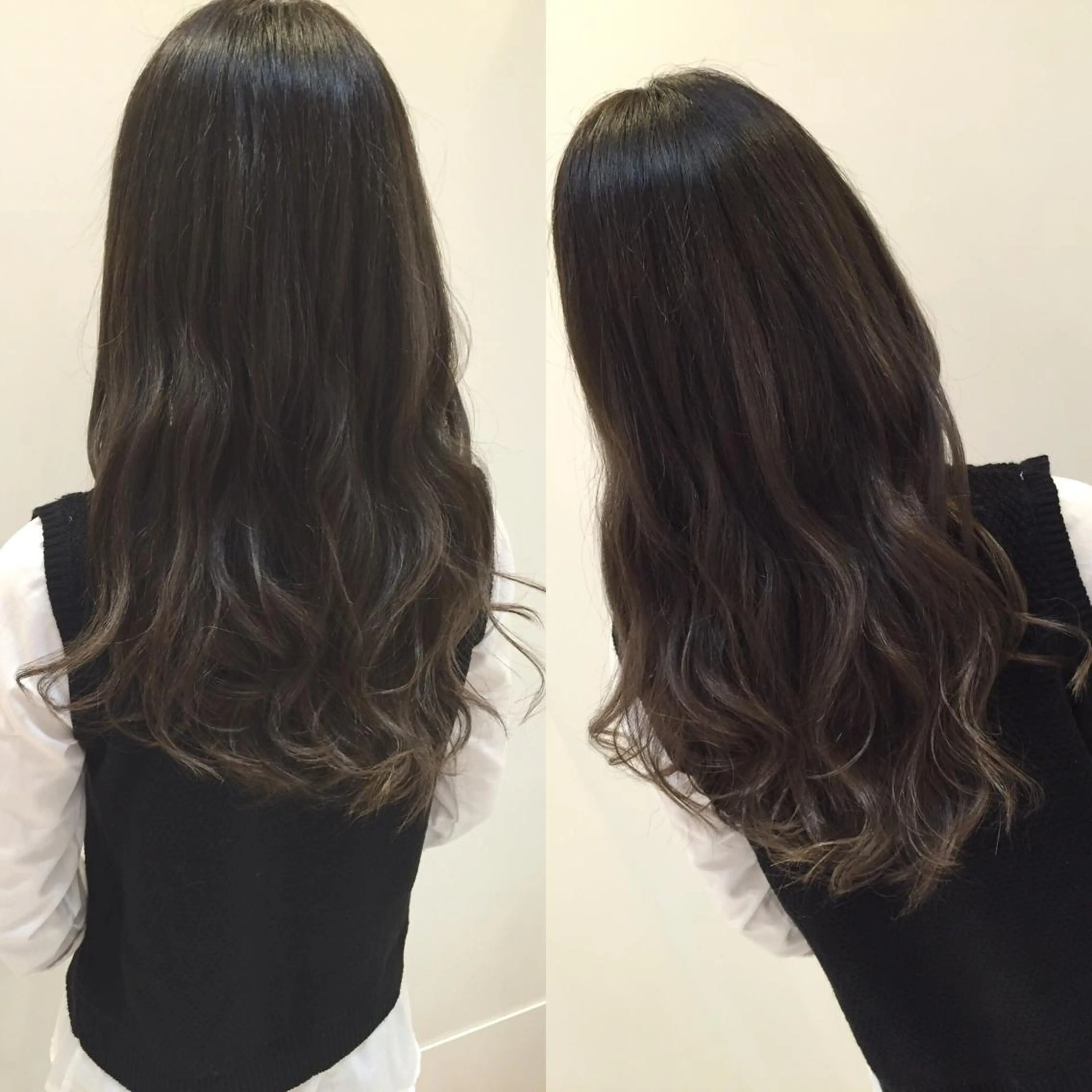 ミディアム セミロング ロング カラー パーマ アッシュ グラデーションカラー ハイライトカラー ハイライト lafith hair dope所属・ハイトーン×髪質改善 KENTAのヘアスタイル