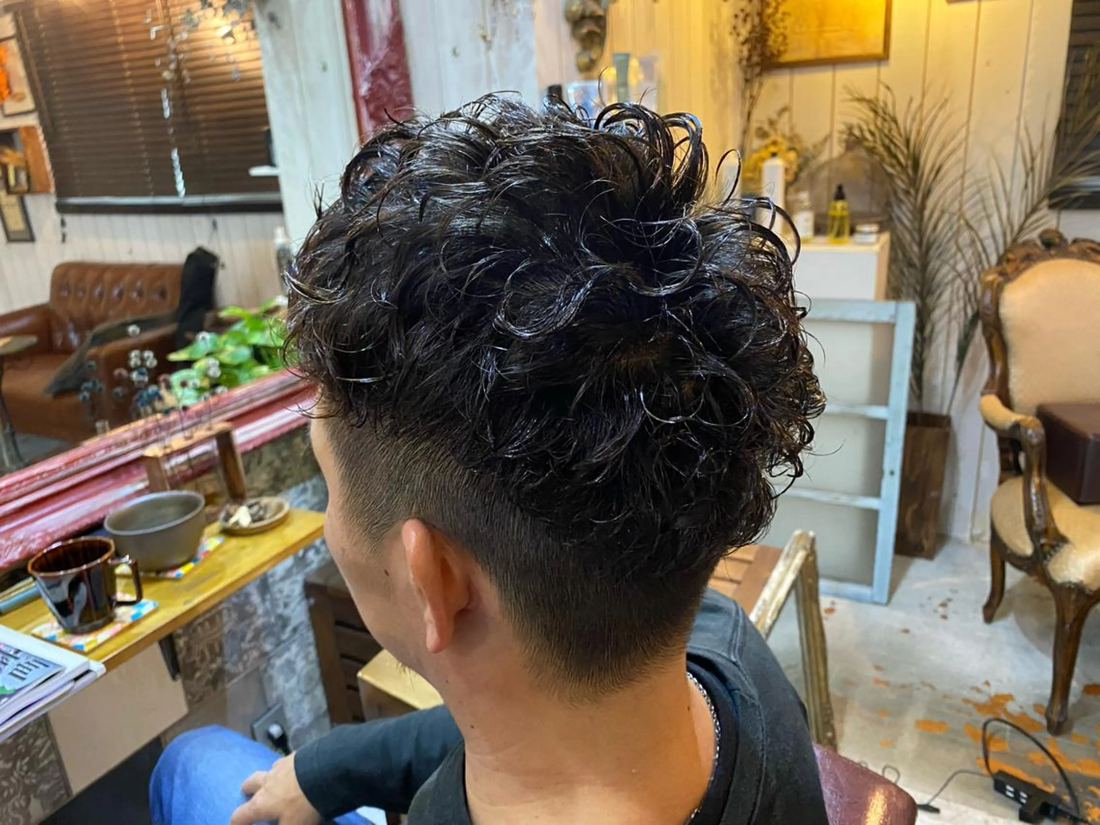 ショート パーマ メンズ カット パーマ LILIS hair designのヘアスタイル