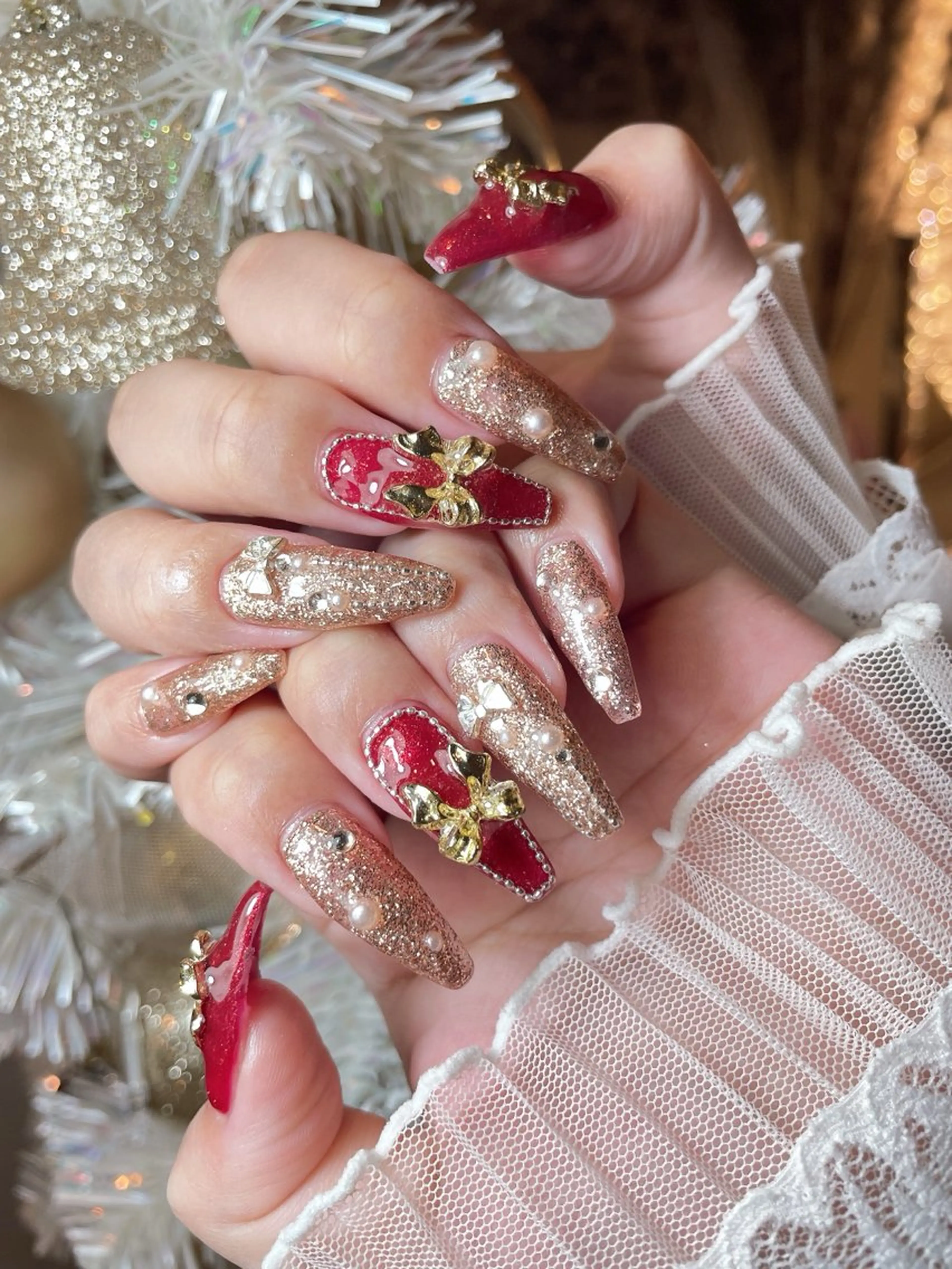 ネイル 23時まで❤︎韓国、 ワンホンネイルのネイルデザイン