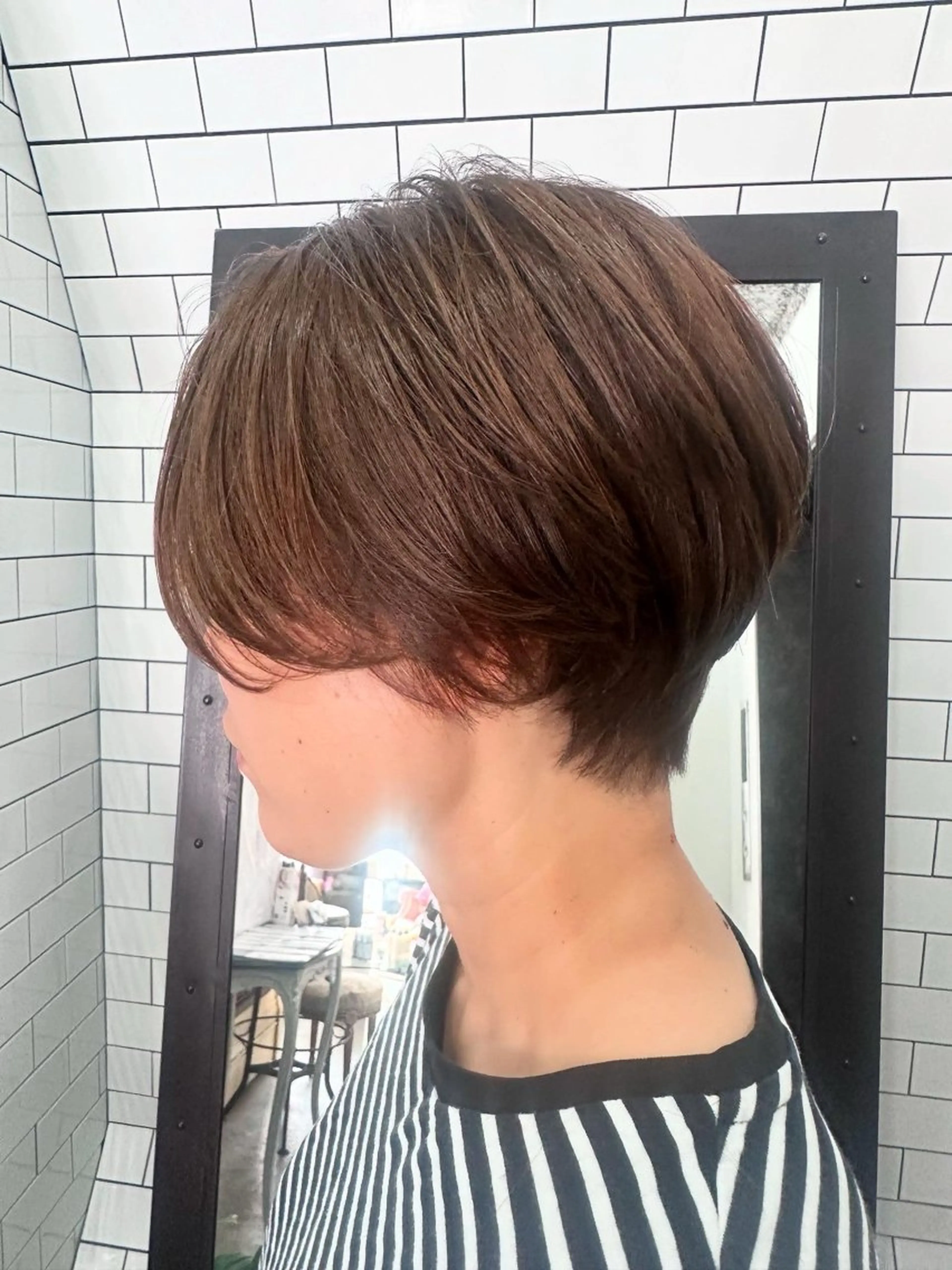 ショート カット ヘアカラー トリートメント 妙見 知洋のヘアスタイル