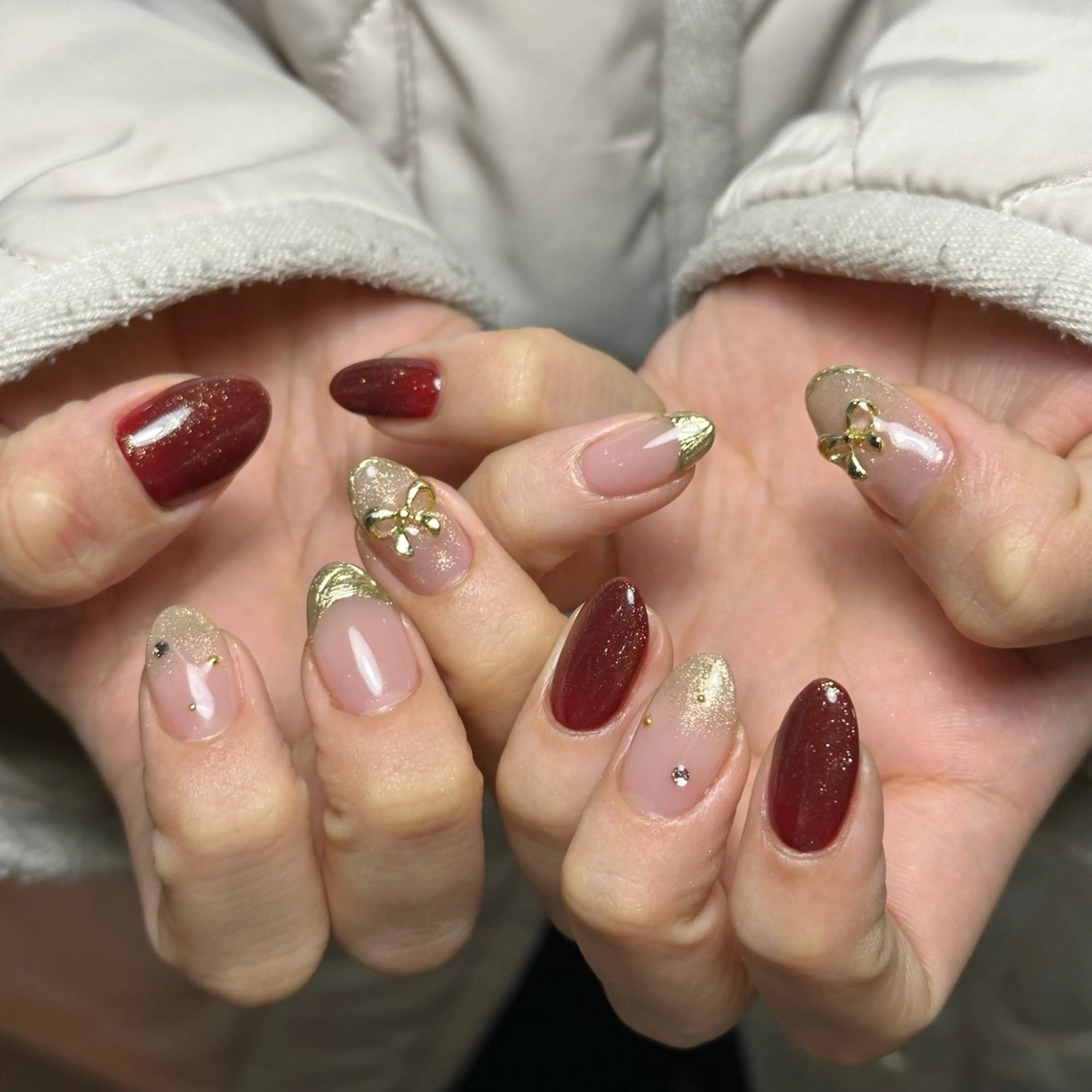 ネイル 冬ネイル ハンドネイル Largo ラルゴのネイルデザイン