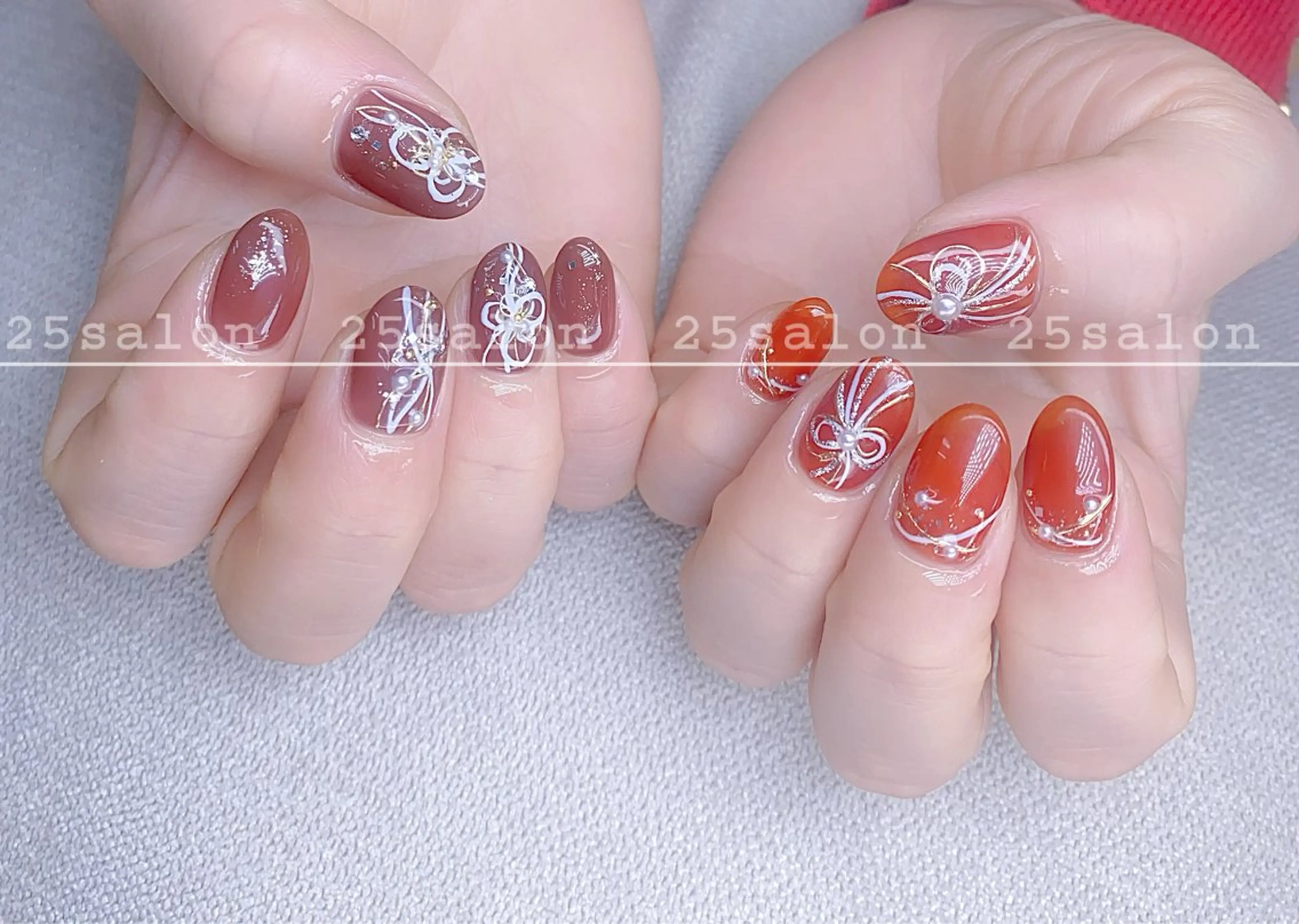 ネイル ジェルネイル 韓国ネイル ニュアンスネイル パラジェル ワンホンネイル 2 5のマツエク・マツパデザイン