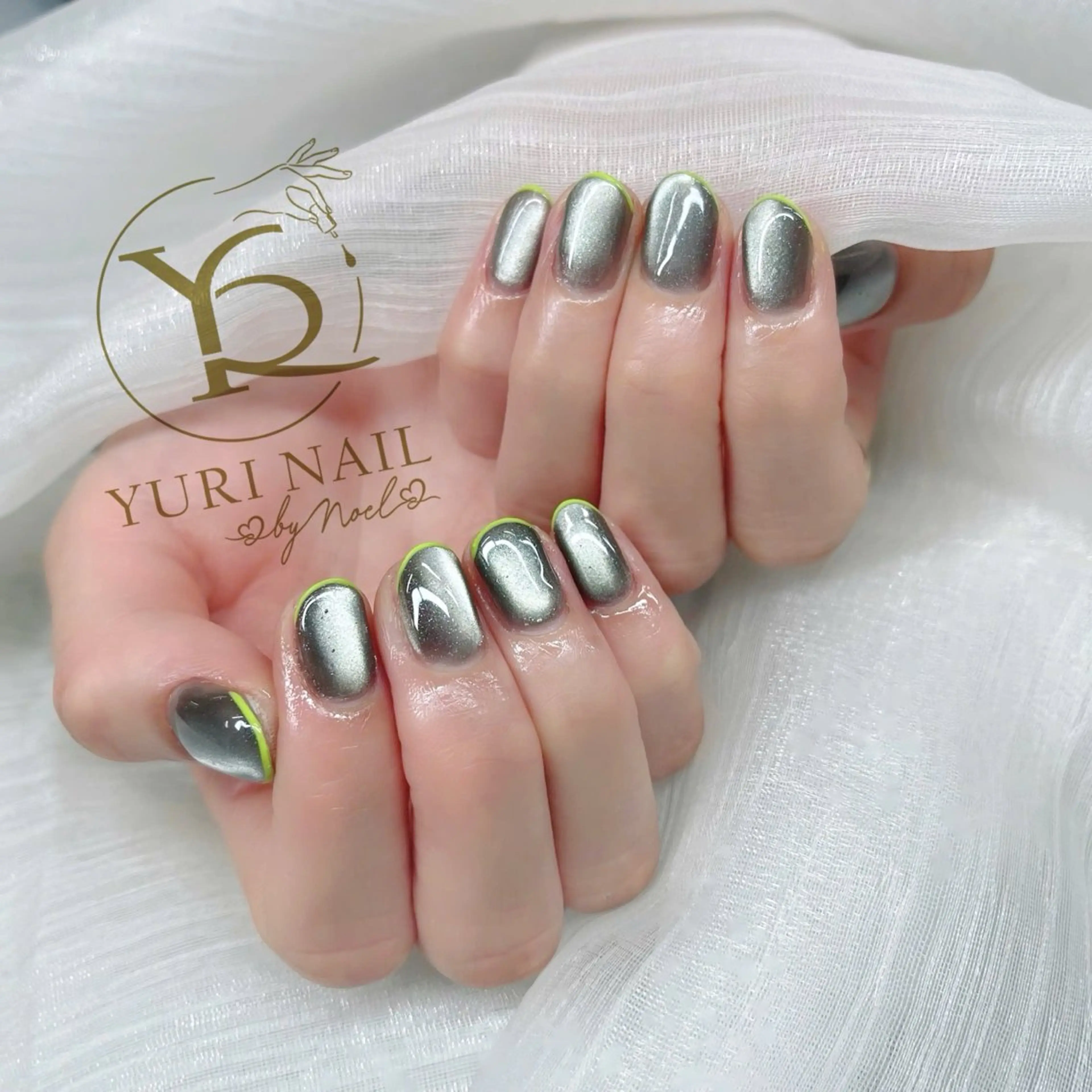 ネイル チークネイル フットネイル フレンチネイル グラデーション キラキラネイル ハンドネイル フットネイル ハンドケア YURI Nail Salon Funabashi所属・YURI Nail Funabashiのネイルデザイン