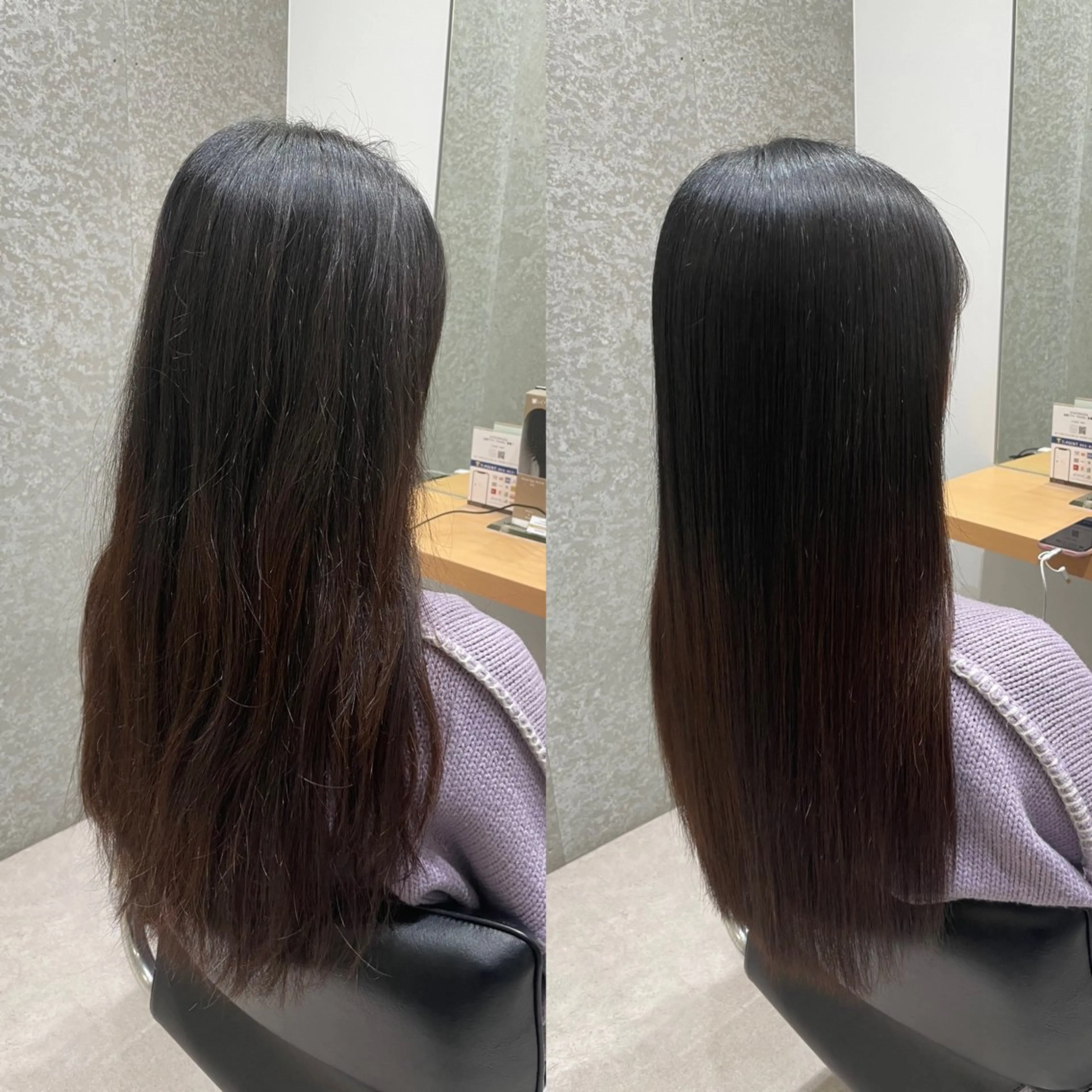 セミロング 髪質改善 トリートメント トリートメント ヘッドスパ 髪質改善ヘアケア 艶髪特化/上田のヘアスタイル