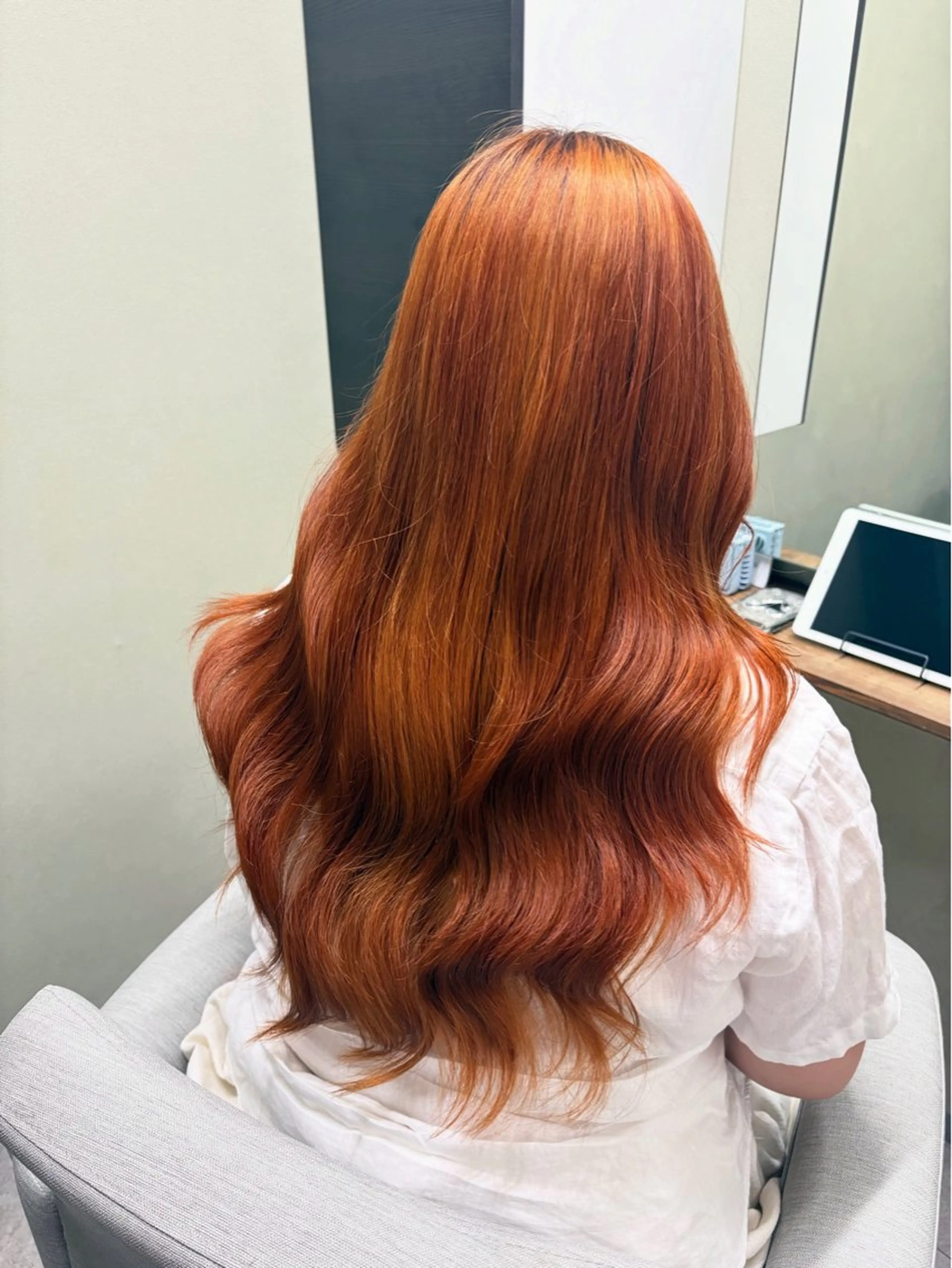 ロング カット ヘアカラー トリートメント 髪質改善カラー&TR 縮毛矯正/弱酸性矯正のヘアスタイル