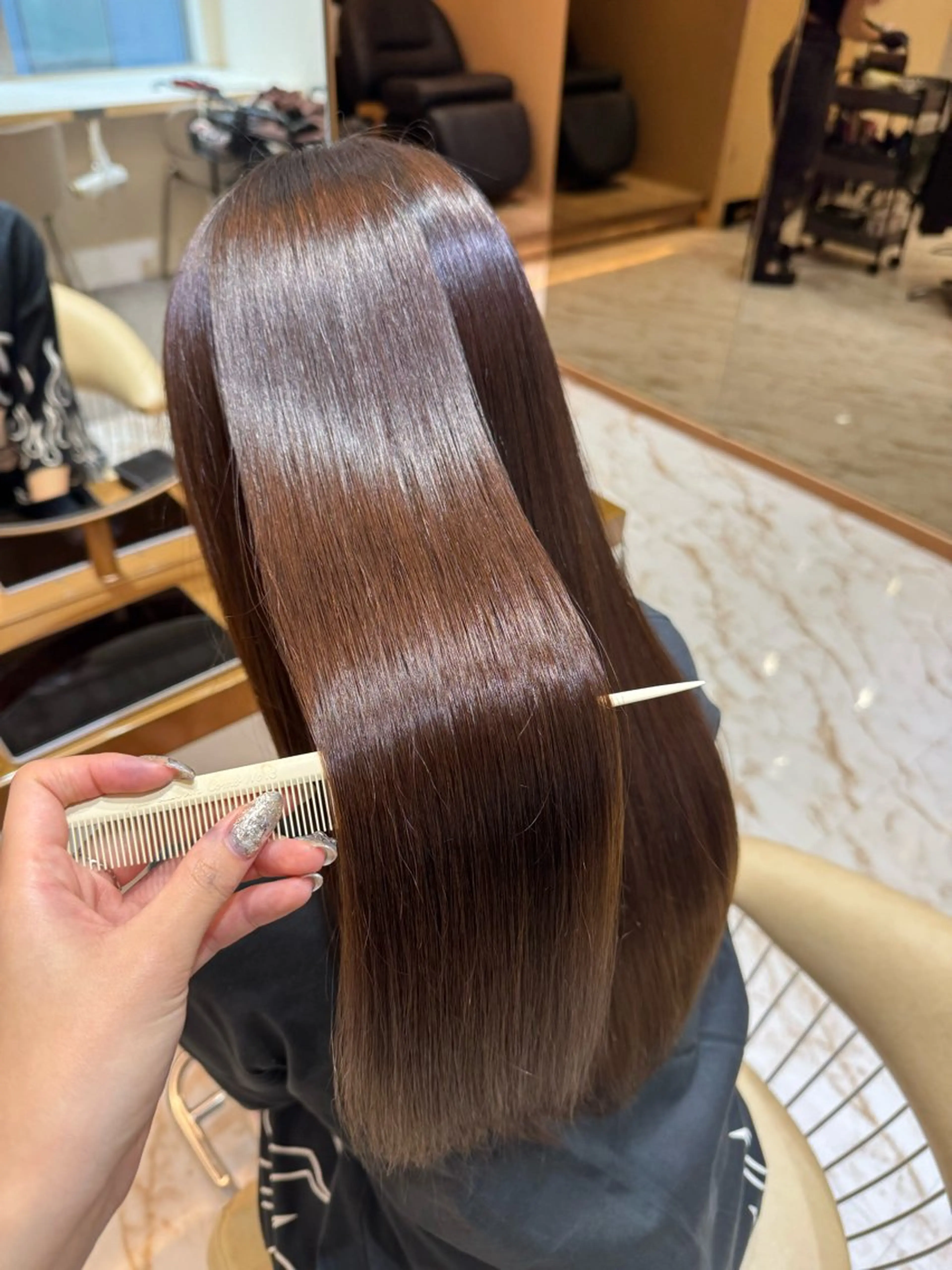 ロング ʚザクザクレイヤー× 艶透明感/にしじまɞのヘアスタイル