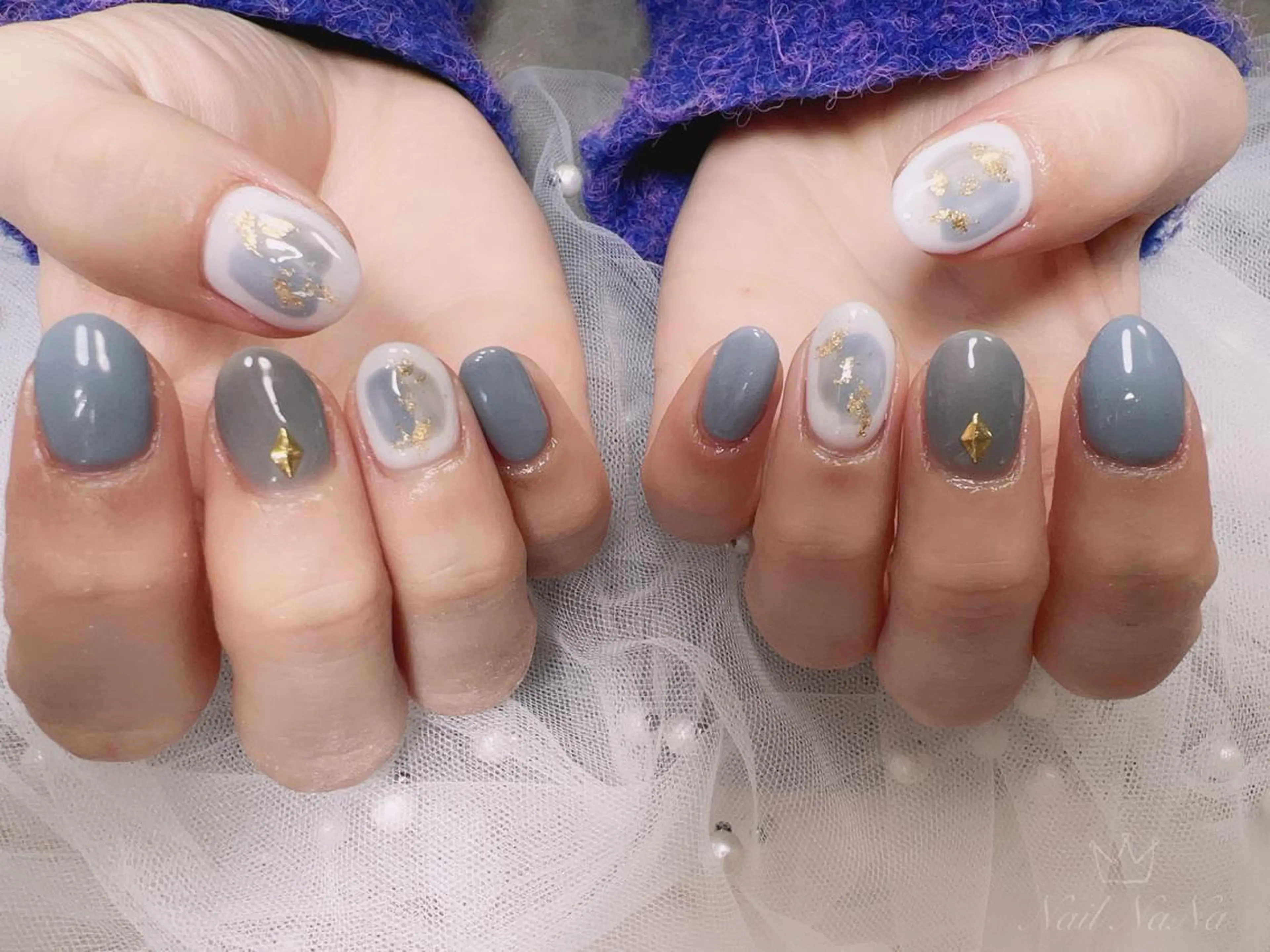 ショート カラー ネイル ハンドネイル Nail NaNaのネイルデザイン