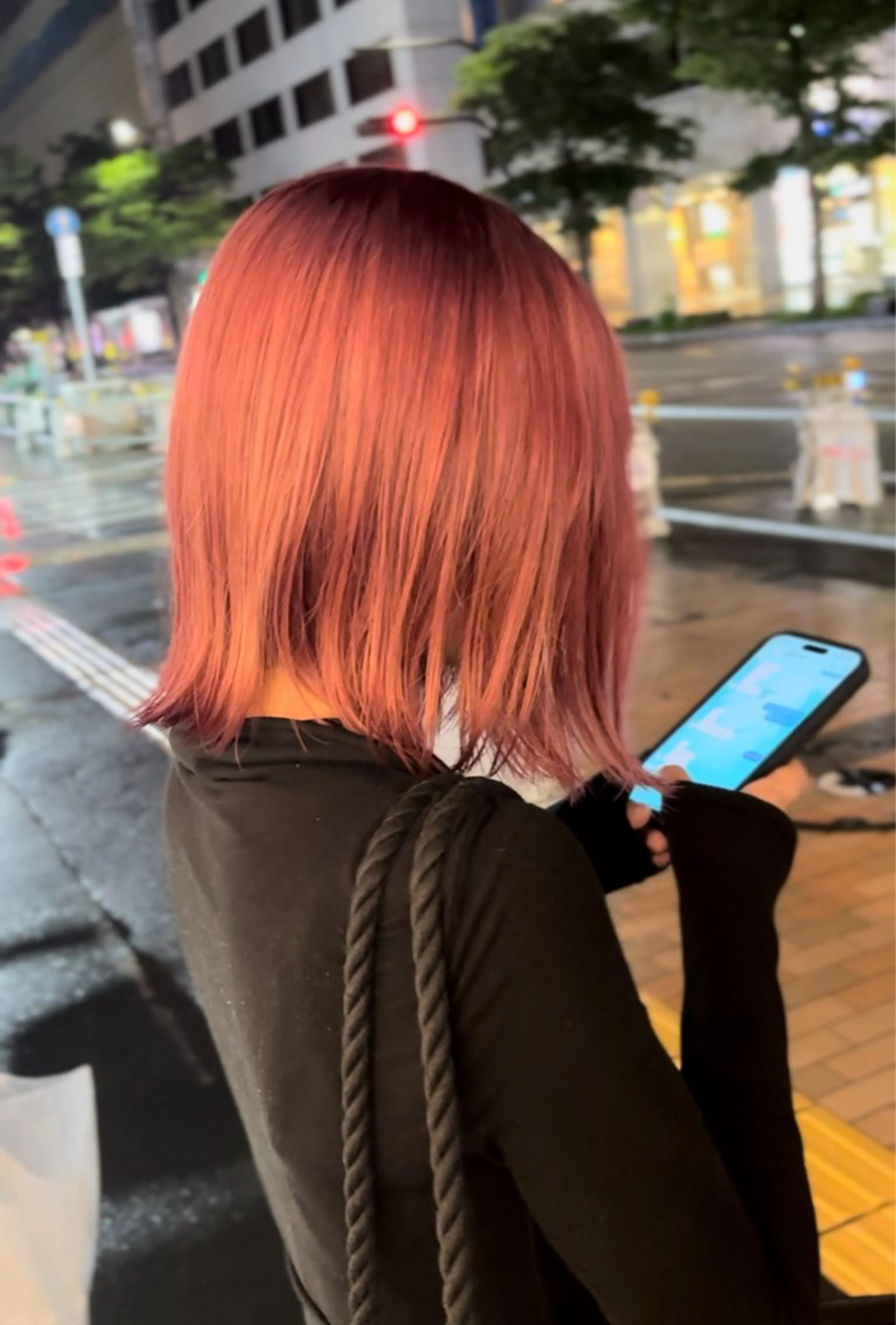 カラー 奥野/レイヤーボブ /透明感カラーのヘアスタイル