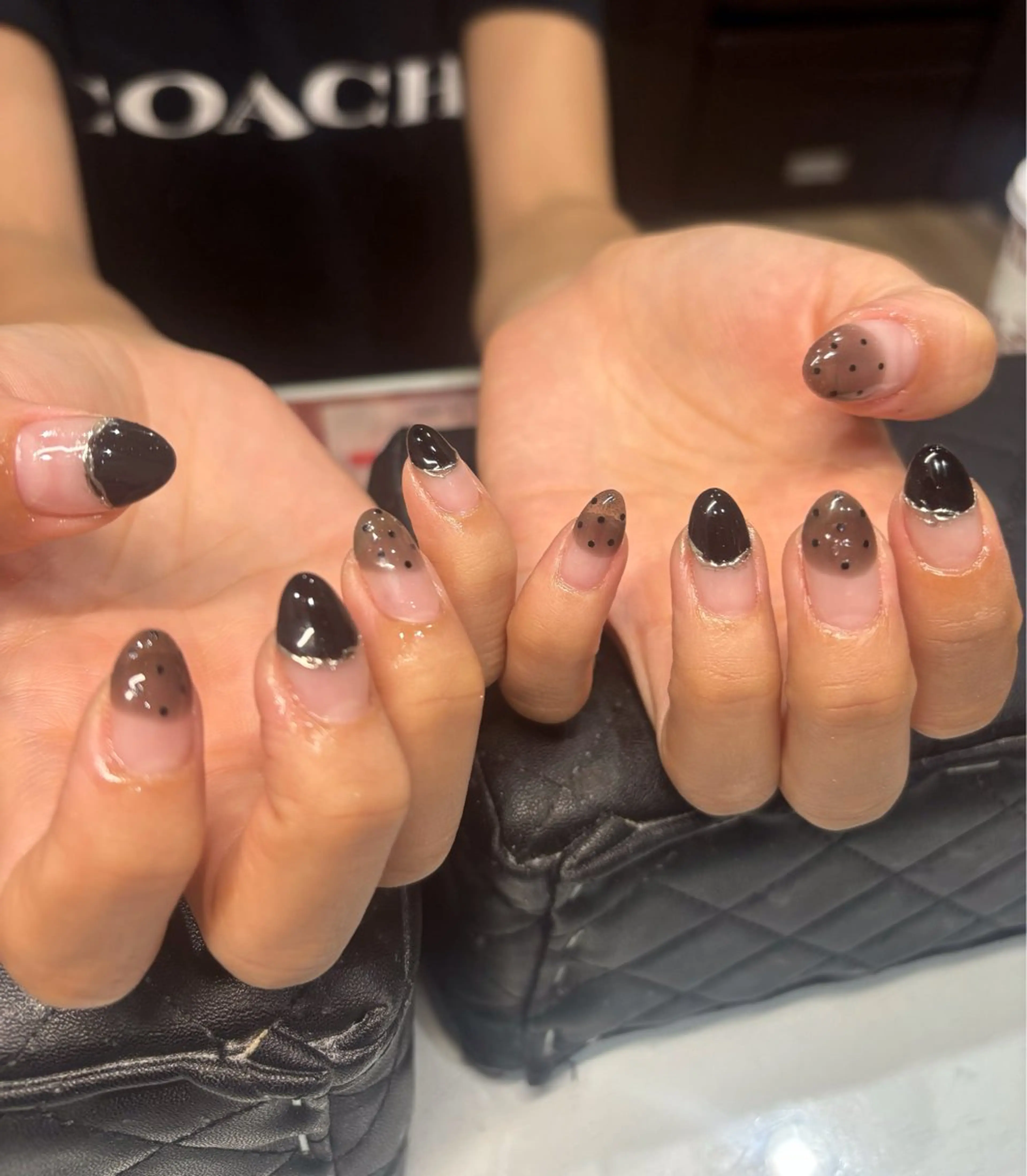 ネイル ミラーネイル ストーンネイル ハンドネイル LICO 一宮ネイリストのネイルデザイン