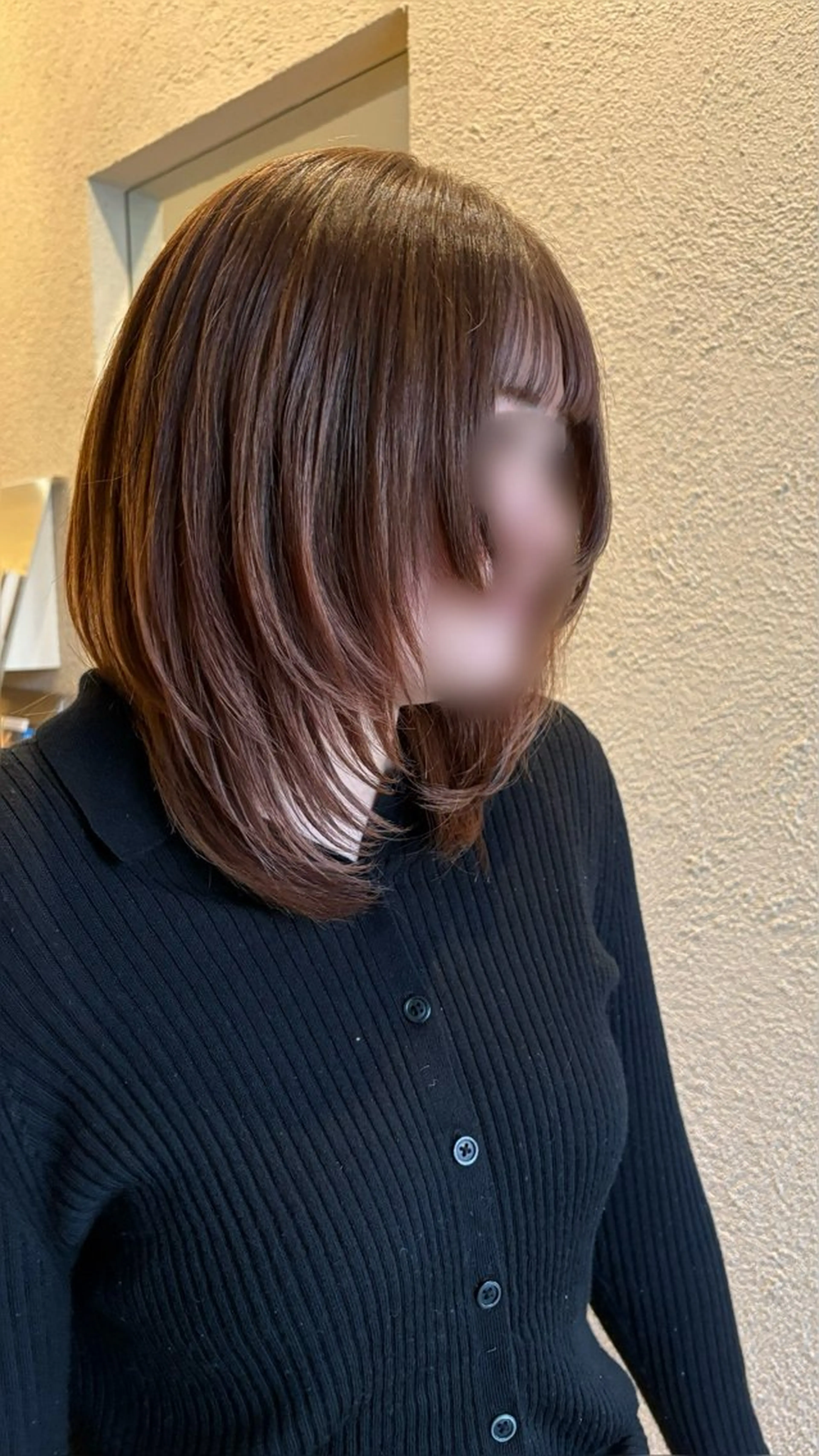 ミディアム くびれヘア 顔周りカット くびれレイヤー レイヤーカット シュリンプ桜山所属・メンズカットモデル 落合 悠夏✄﻿のヘアスタイル