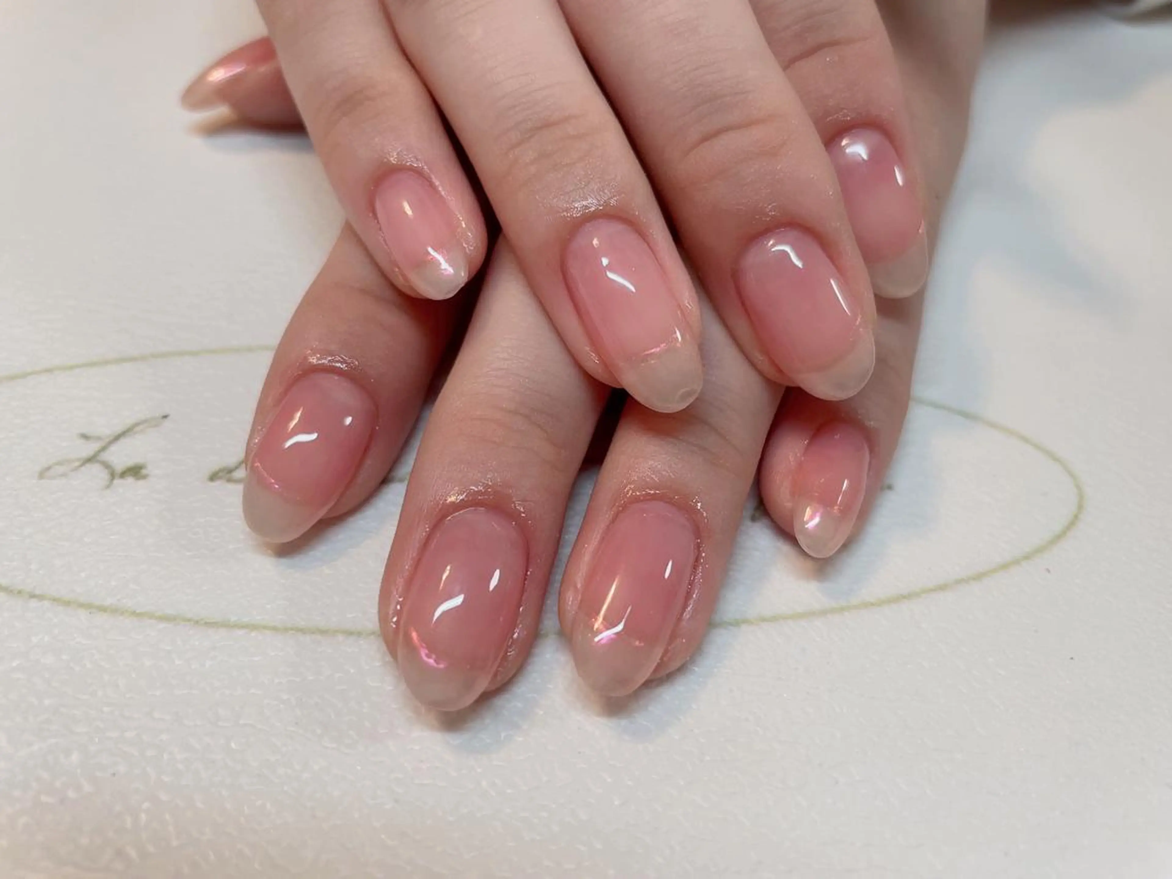 ネイル フレンチネイル ミラーネイル エン Nail salonのネイルデザイン