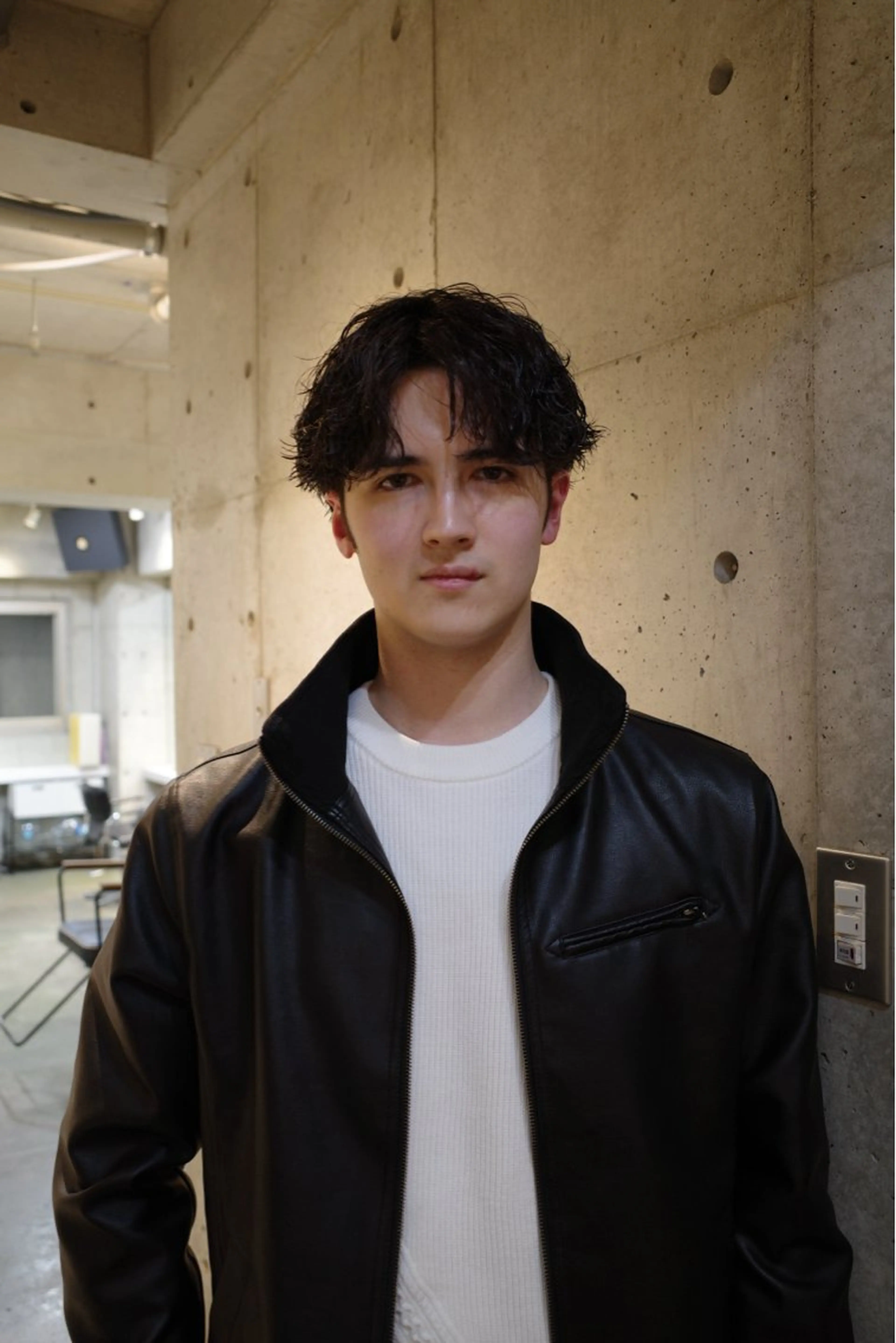 ミディアム パーマ ミディアムパーマ 宮崎 恵多のヘアスタイル