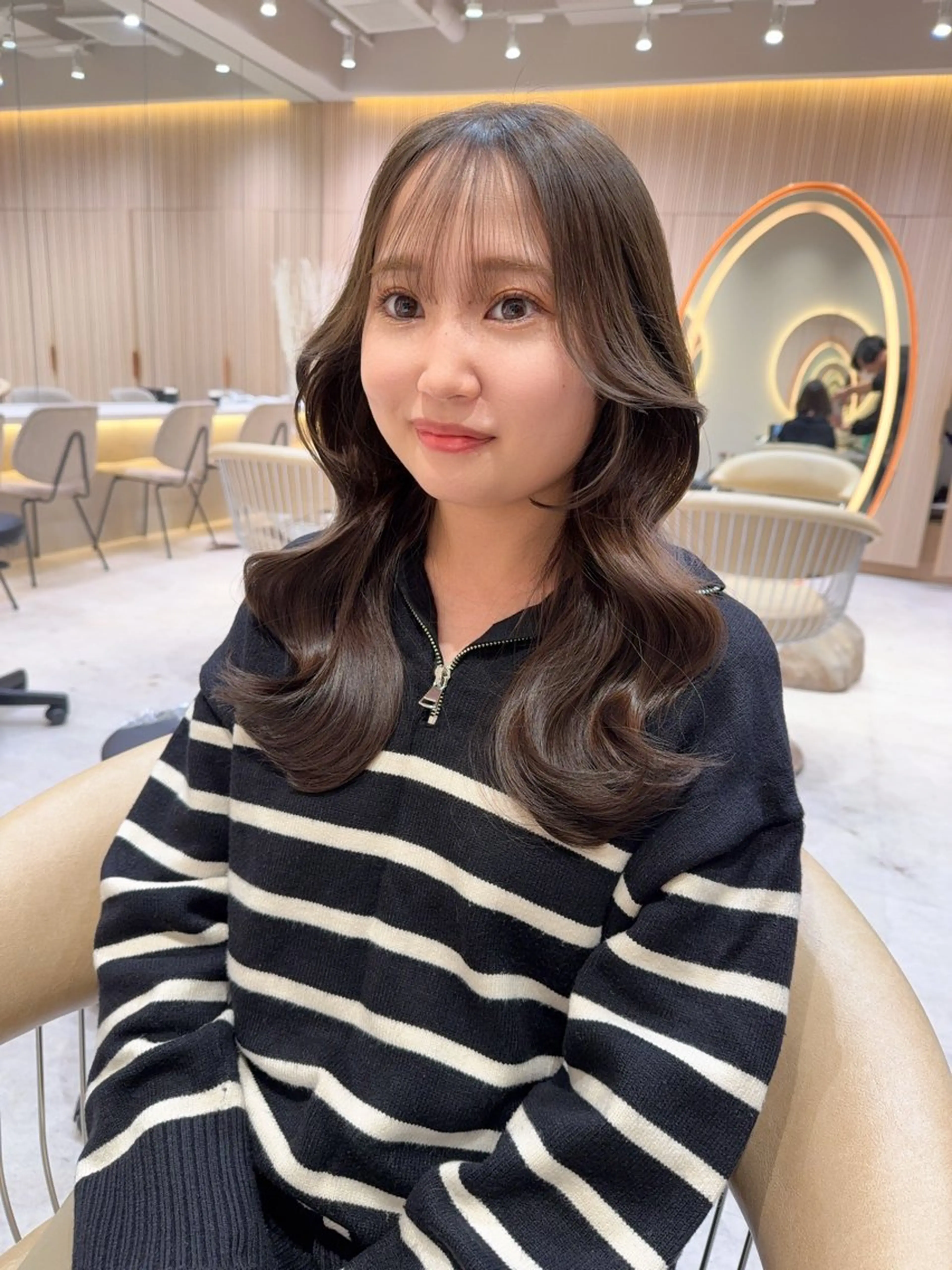 セミロング カラー カット ヘアカラー トリートメント レイヤー❣️縮毛矯 川村利幸のヘアスタイル