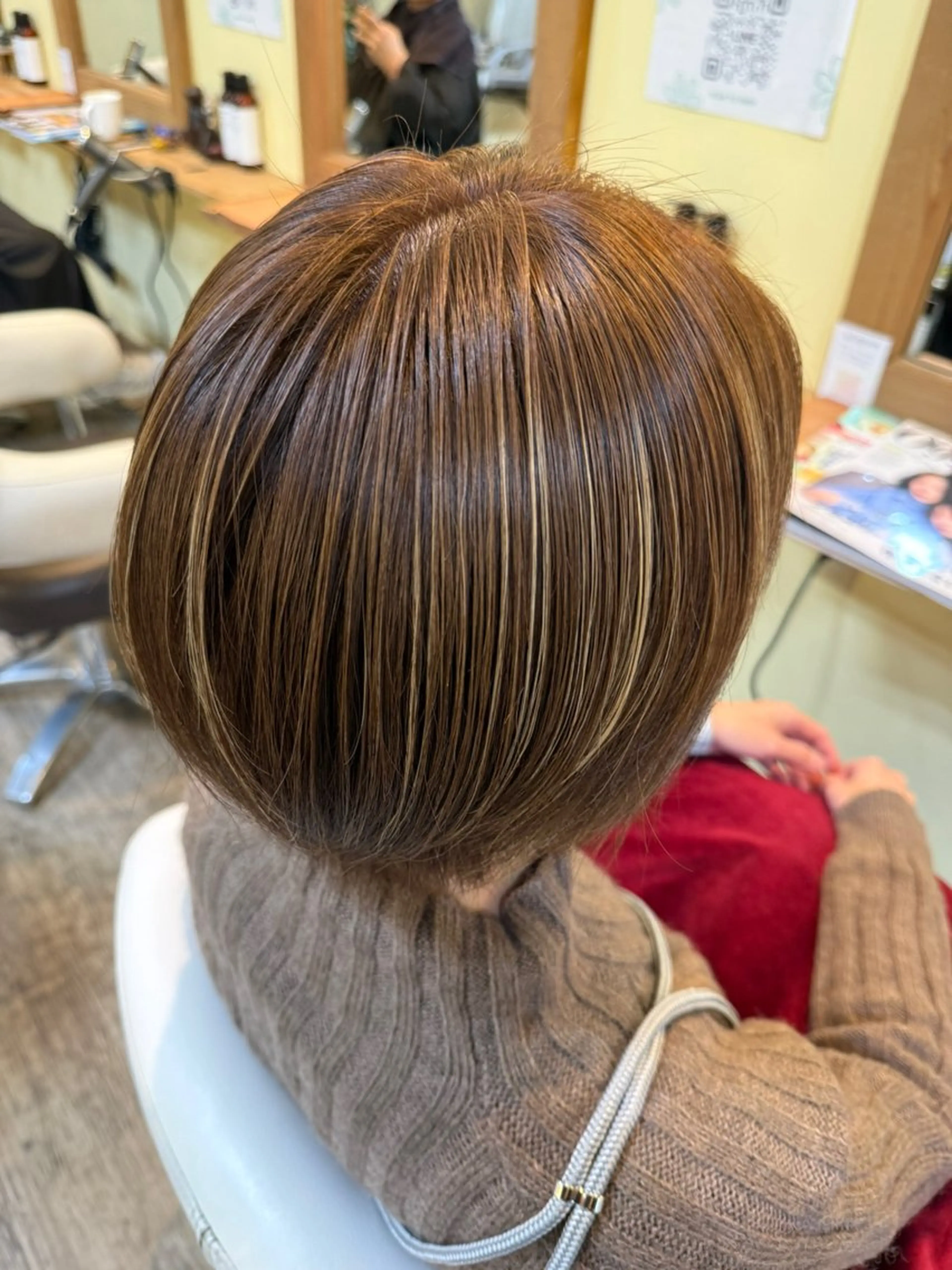 カラー ヘアカラー トリートメント ヘッドスパ 神戸 七彩のヘアスタイル