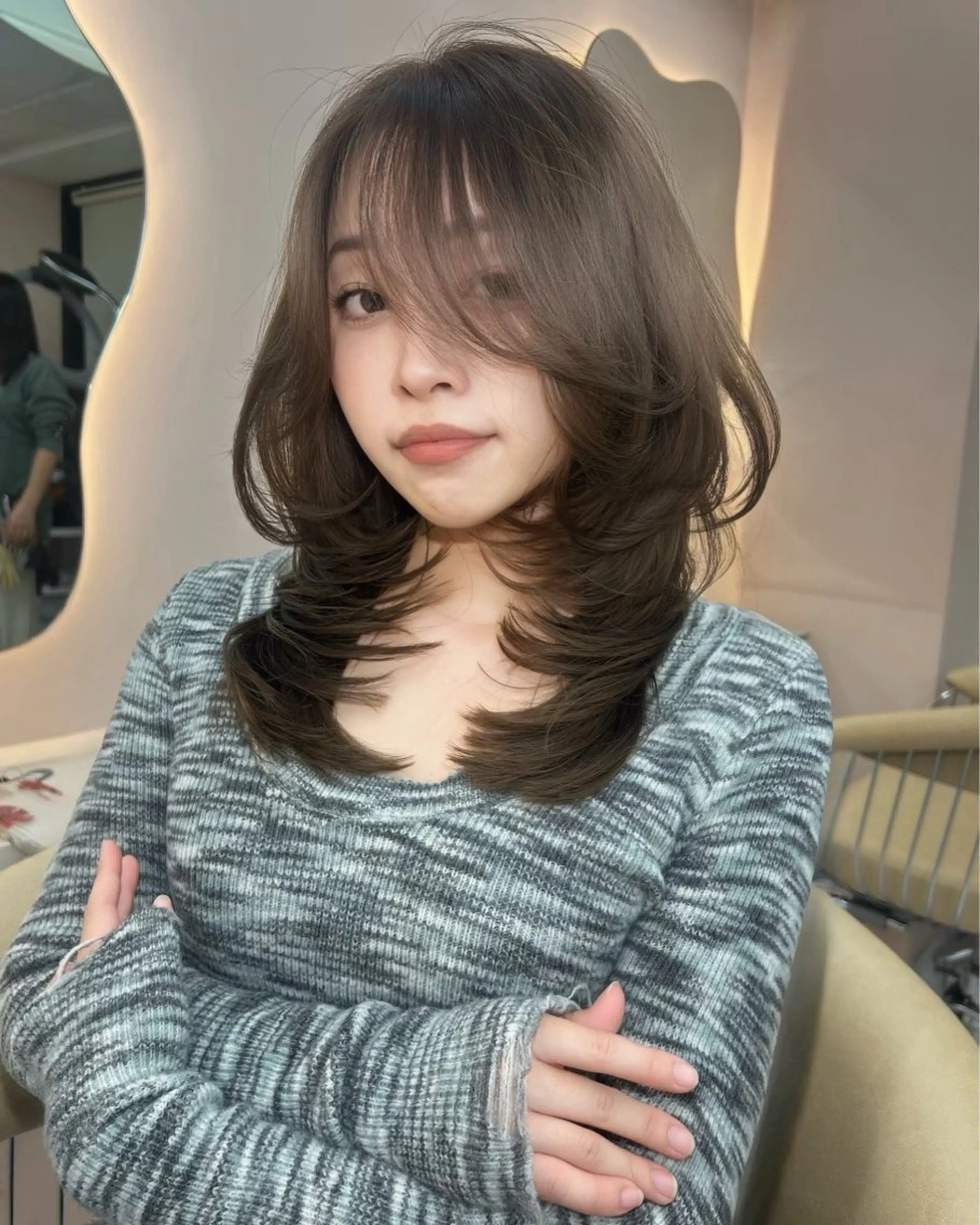 【色落ちまで綺麗✨️】オリーブブラウン🫒🤎の写真