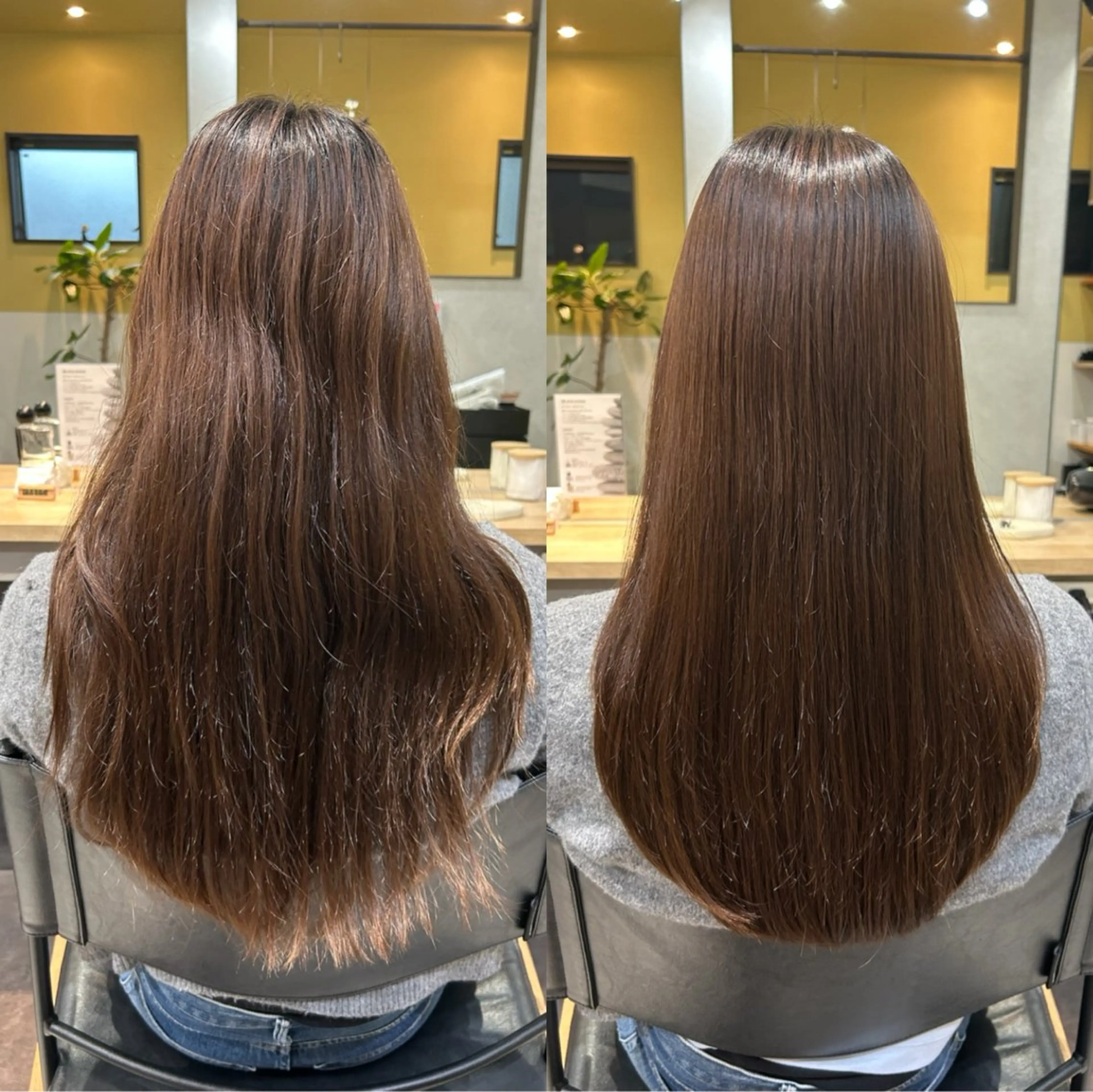 ロング パーマ 髪質改善 ストレートパーマ カット 縮毛矯正 トリートメント hub hair レイヤー/透明感のヘアスタイル