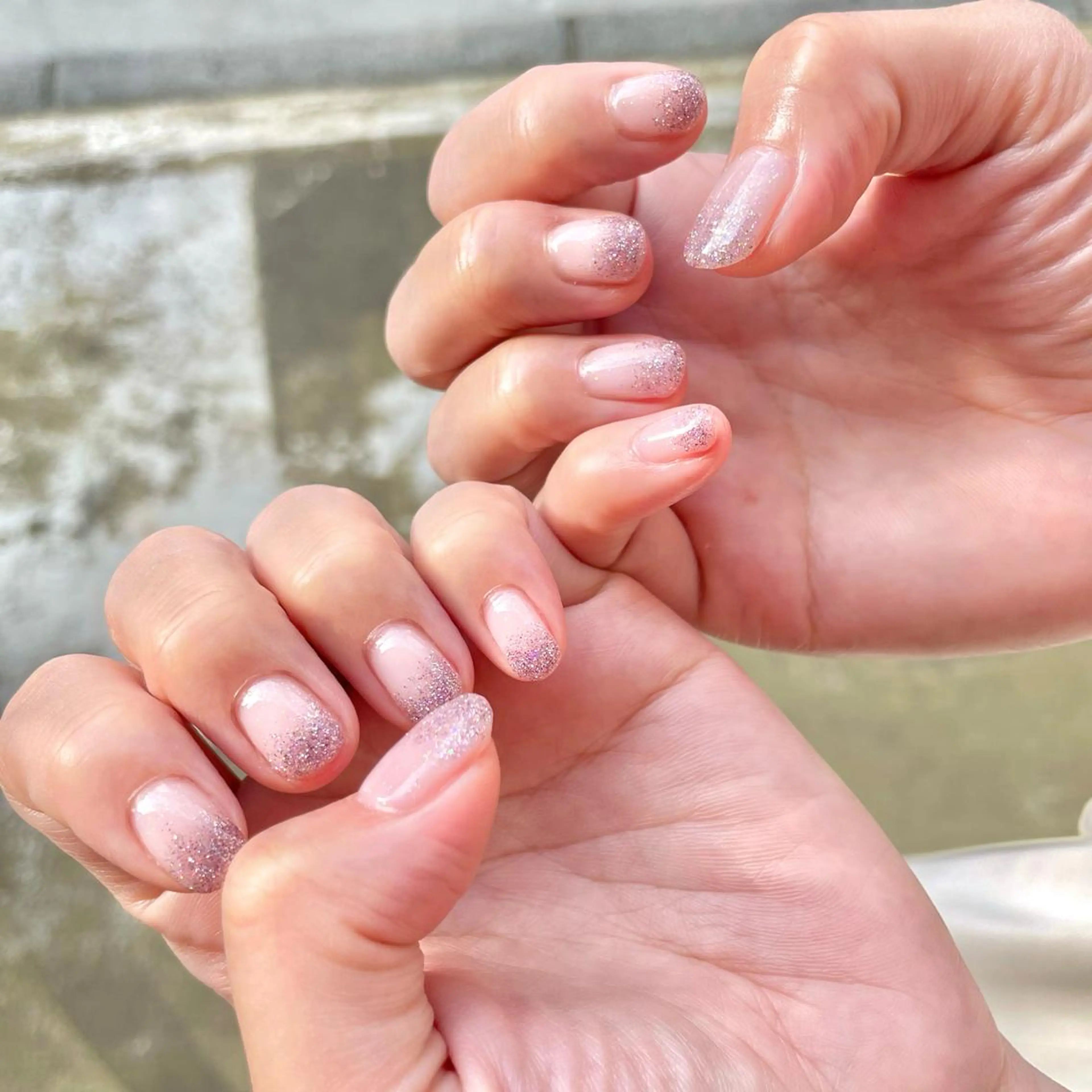 ネイル ラメ(グリッター) シモダ カスミ 🦀 @ksm_smdのネイルデザイン