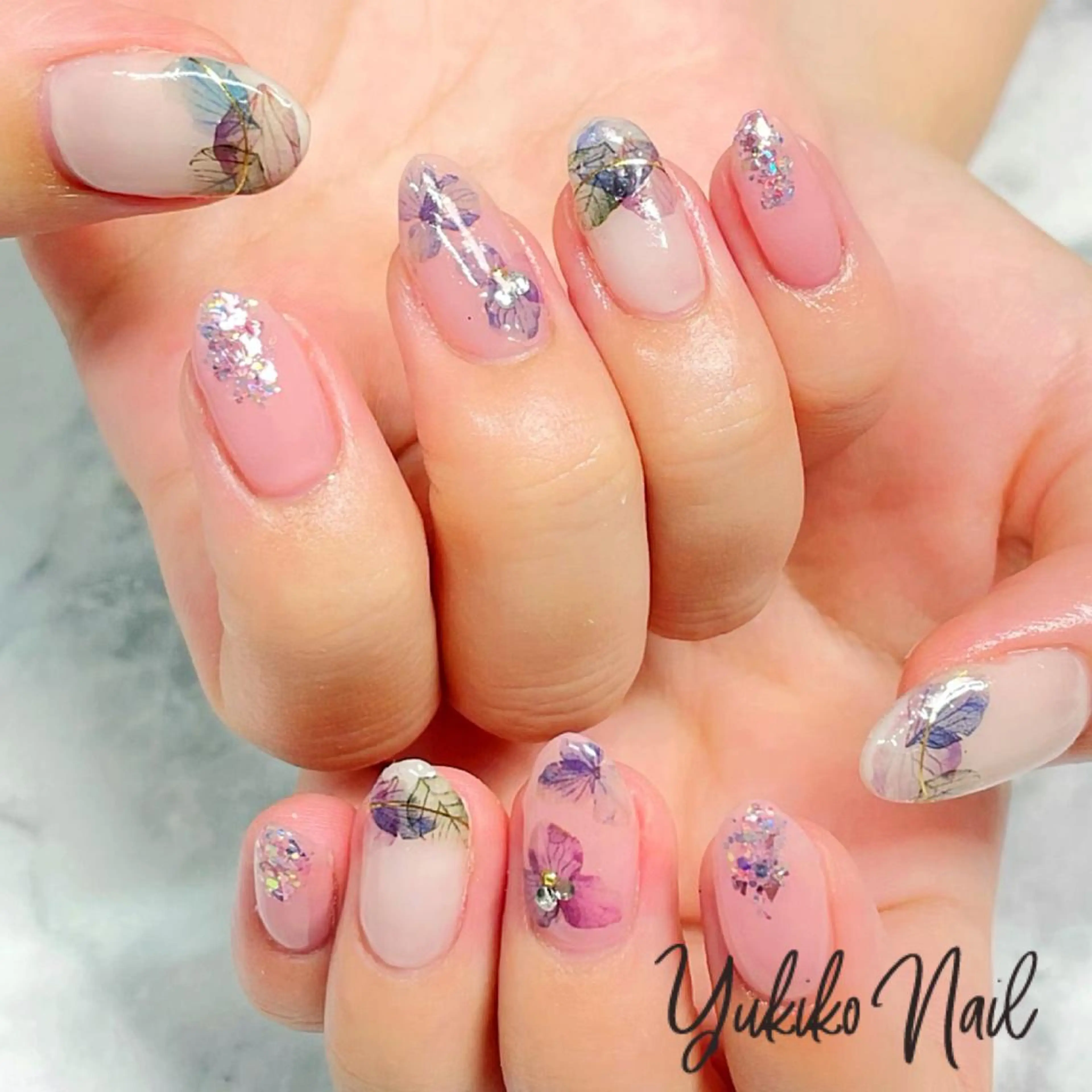ネイル ピンク ハンドネイル ユキコ ネイルのネイルデザイン