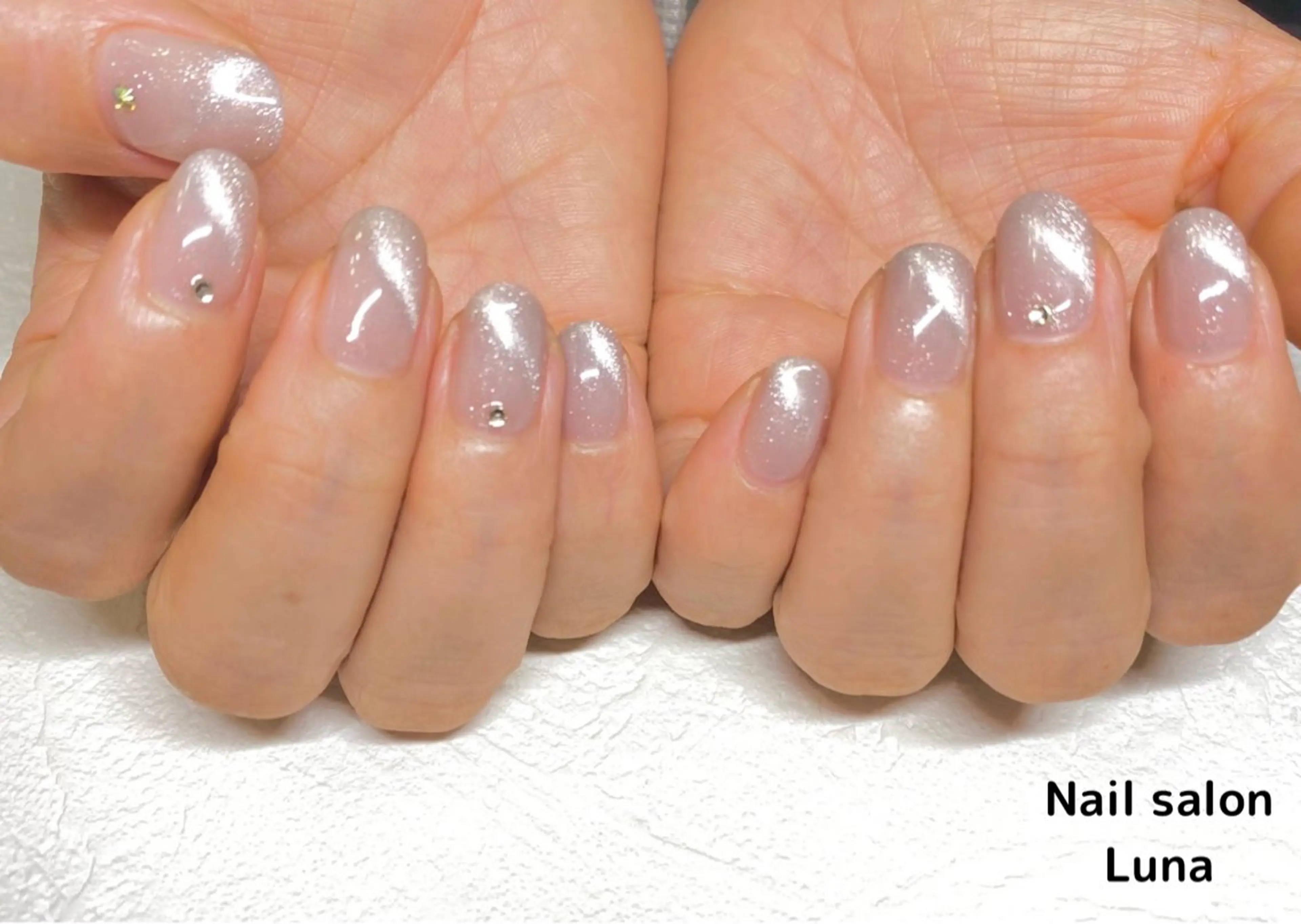 ネイル マグネットネイル ワンカラーネイル 加藤 美穂のネイルデザイン