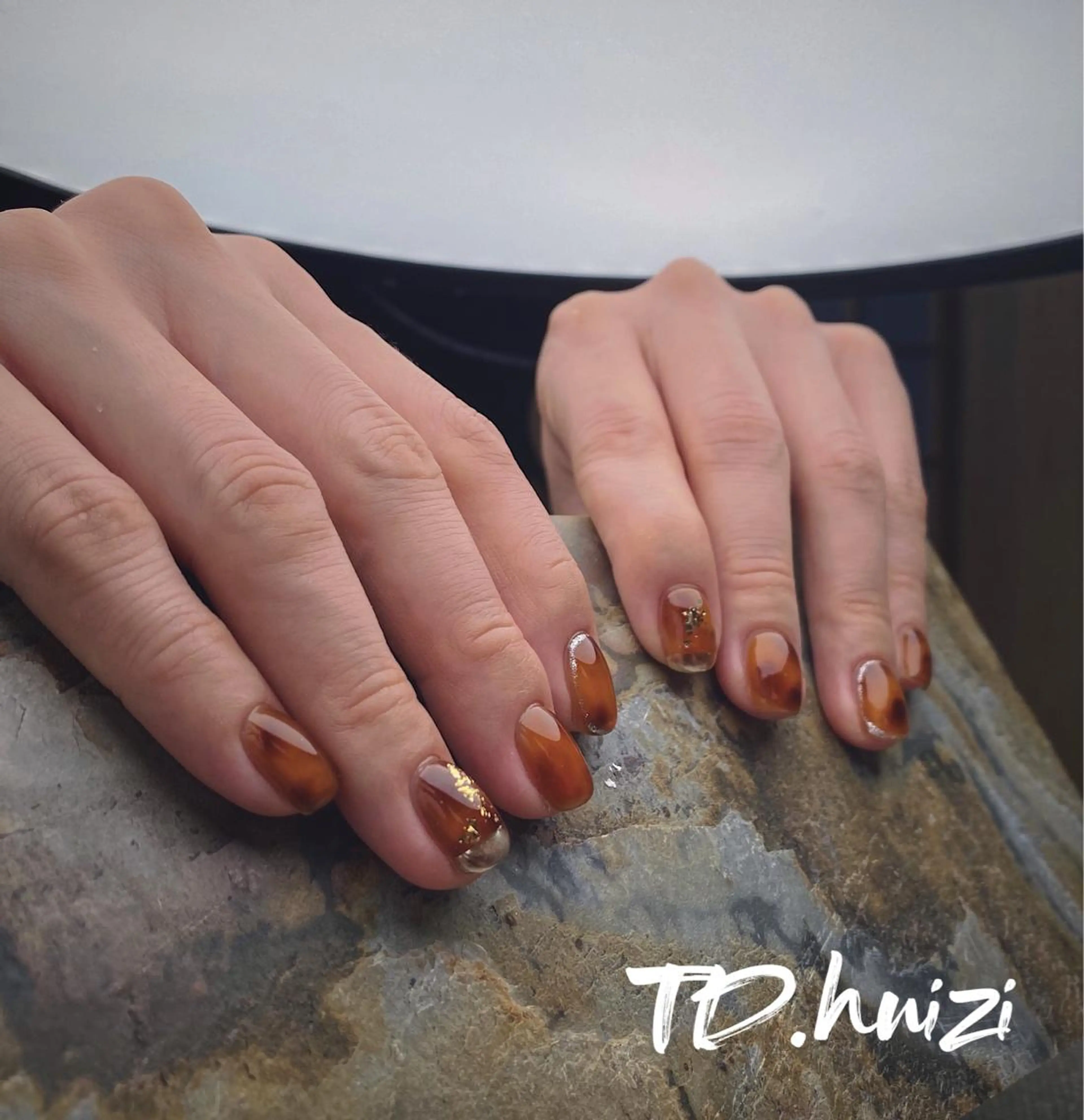 ショート めぐみのネイルサロン スタッフ練習のネイルデザイン