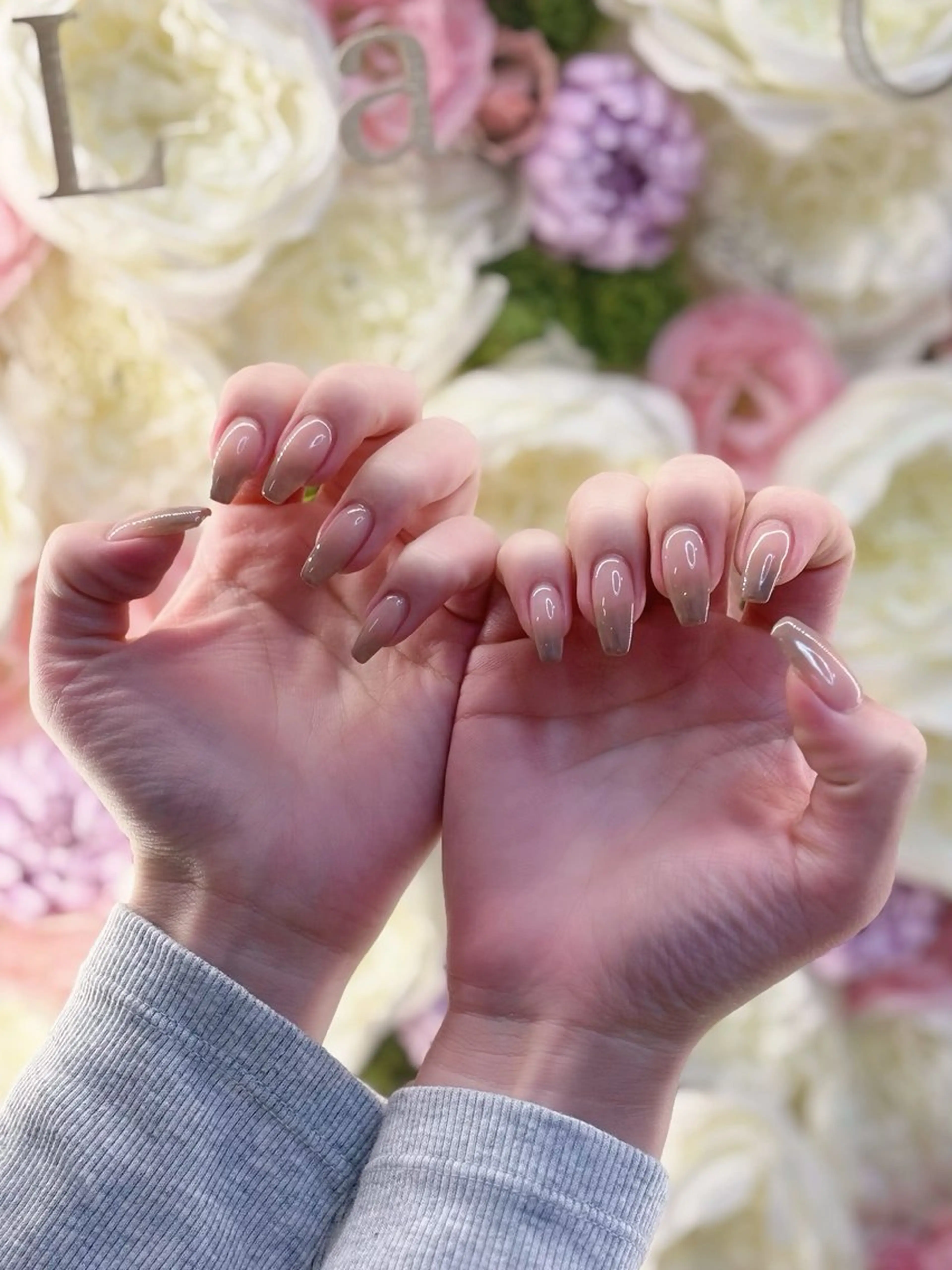 ネイル ハンドネイル 透明感/フィルイン/ 亀戸5分ラシュシュのネイルデザイン