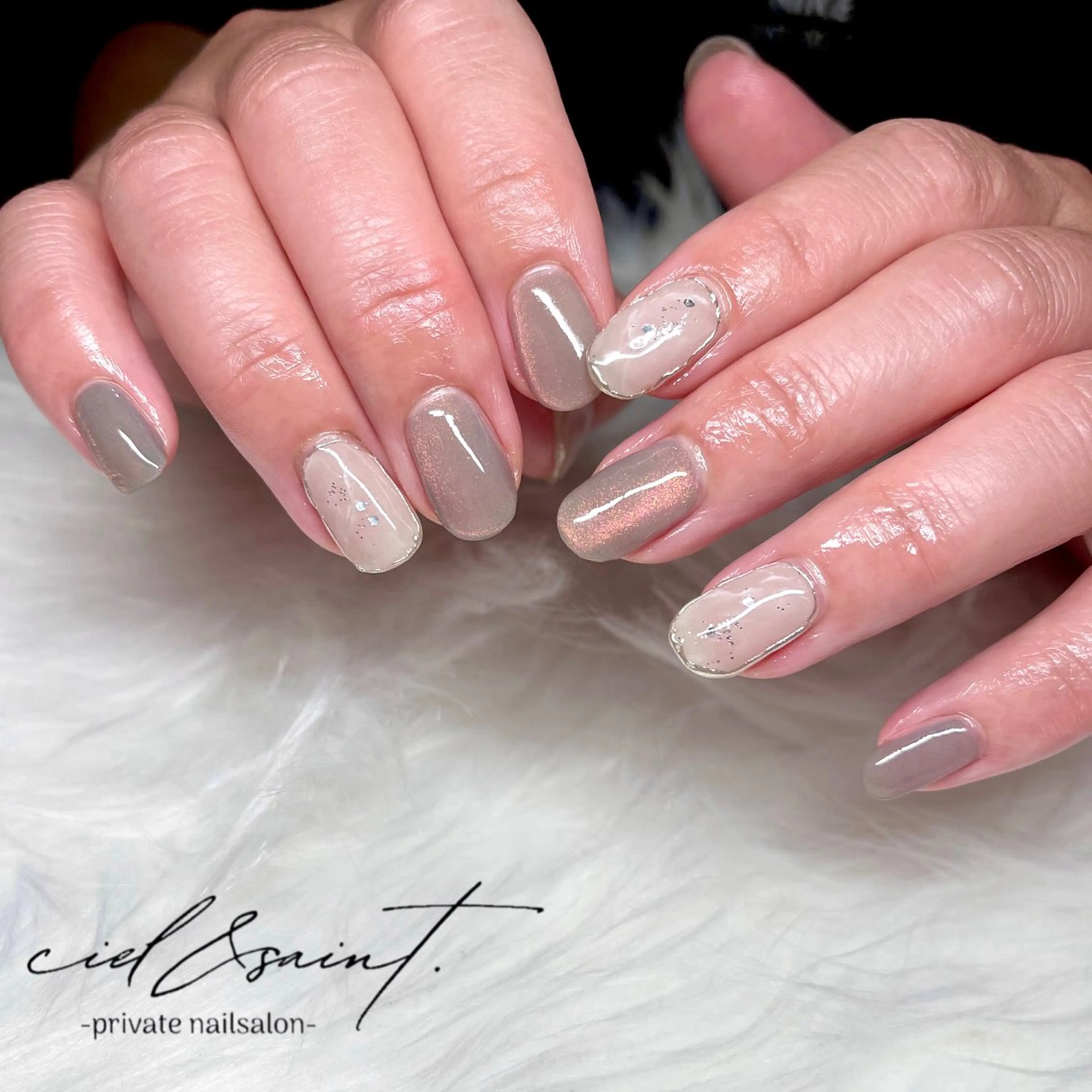 ネイル ハンドネイル nail salon ciel&saintのネイルデザイン