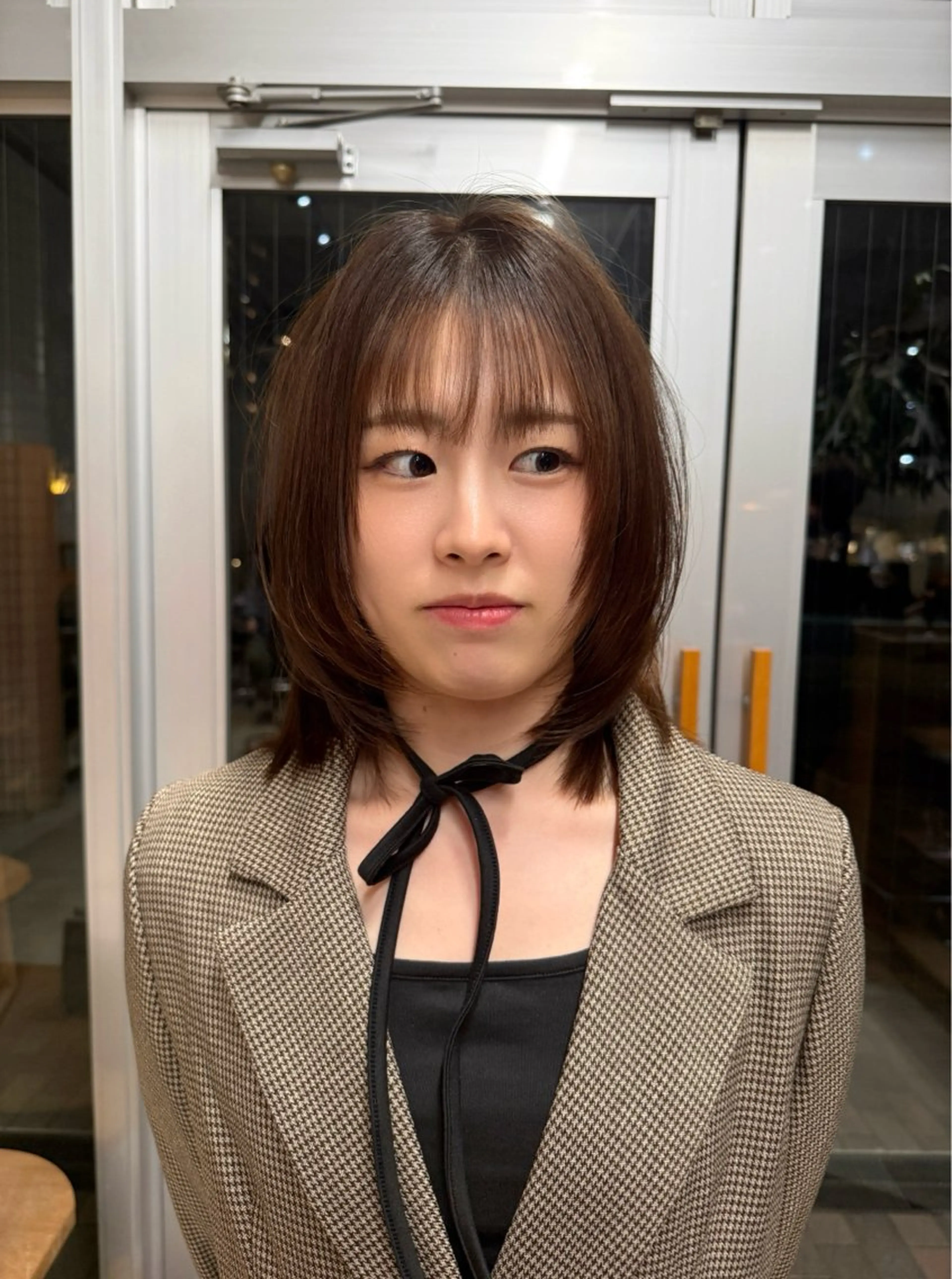 ミディアム chisato☁️ カットカラーモデルのヘアスタイル