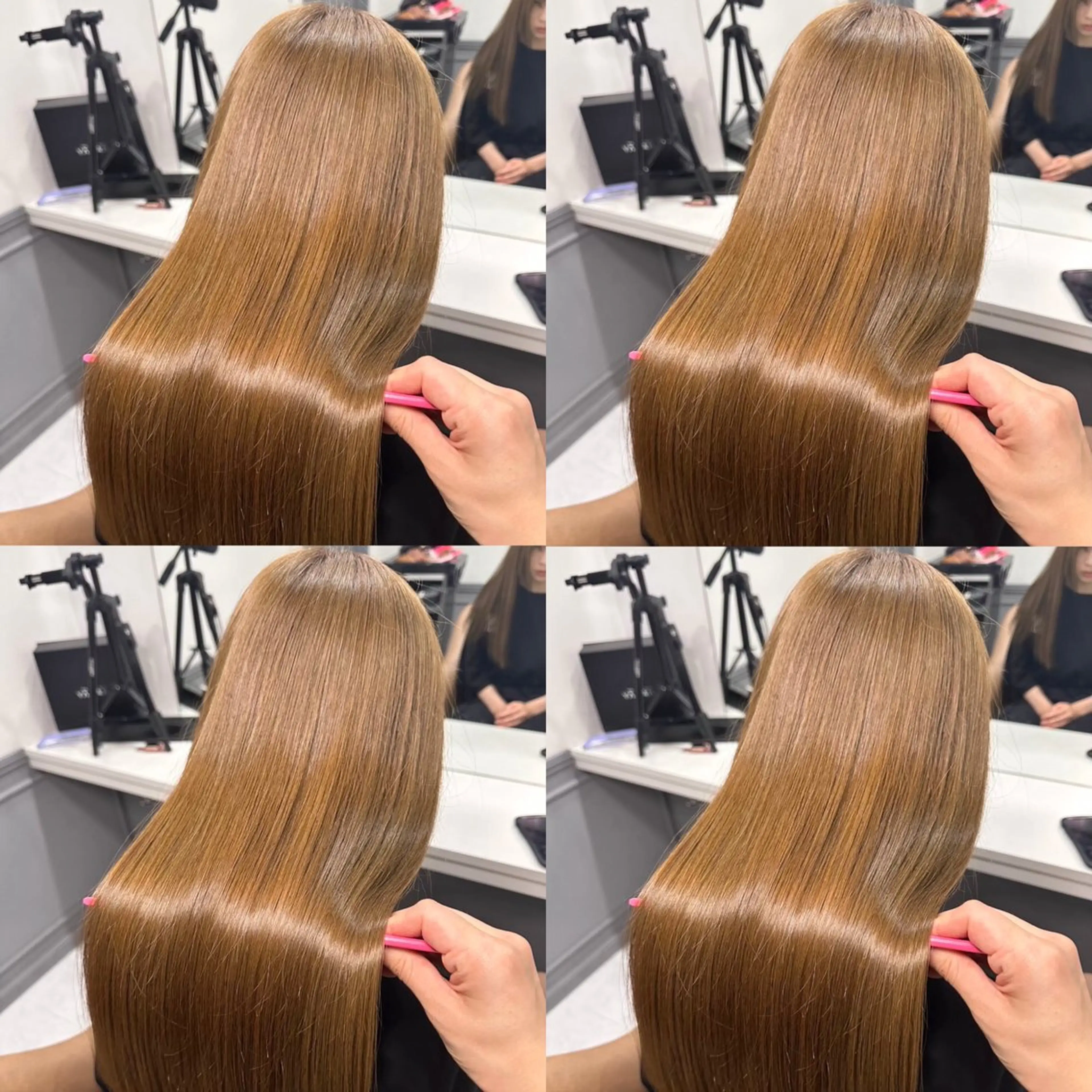 ロング カラー ヘアカラー 🦋REISA🦋 エクステ×ハイトーンのヘアスタイル